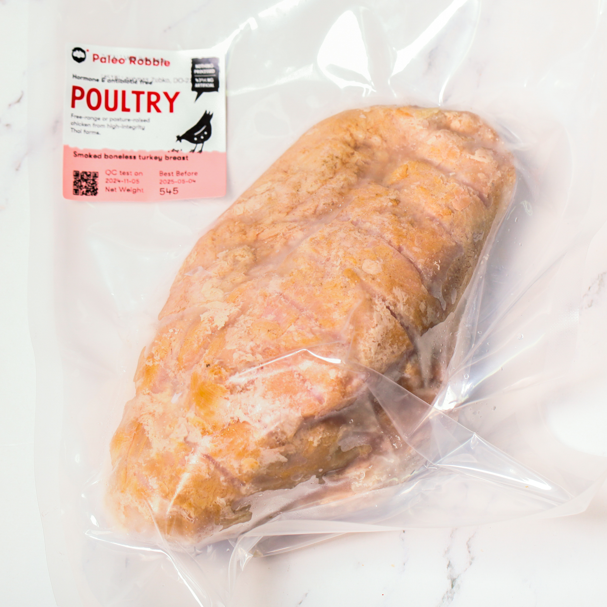 Smoked boneless turkey breast