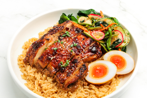 Honey Garlic Chicken Rice Bowl