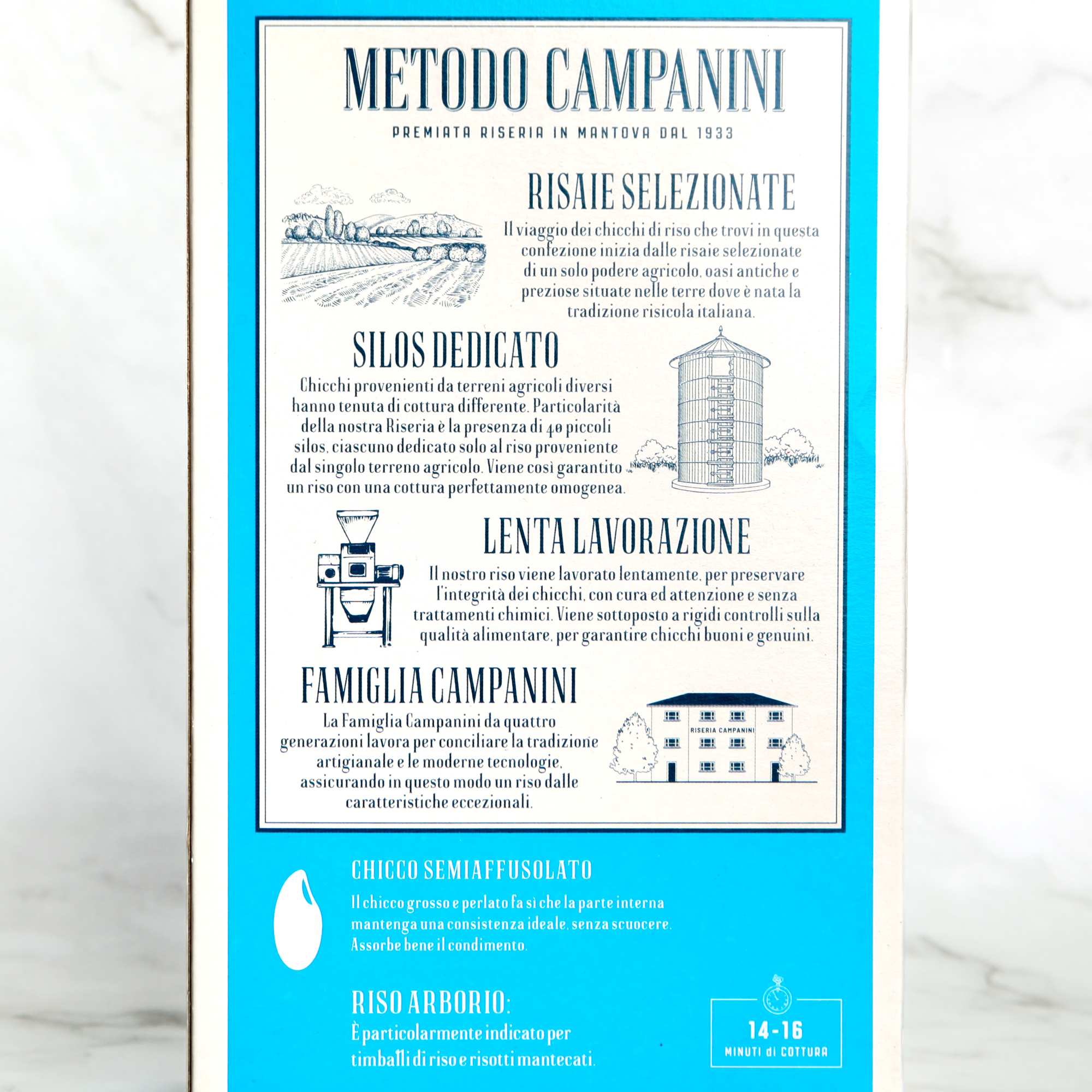 Organic Arborio rice - Campanini
