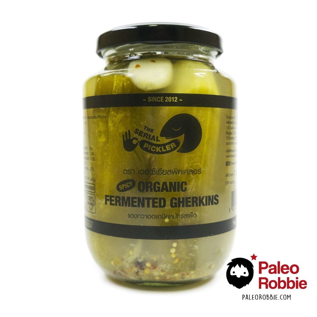 Organic Spicy Probiotic Fermented Gherkins
