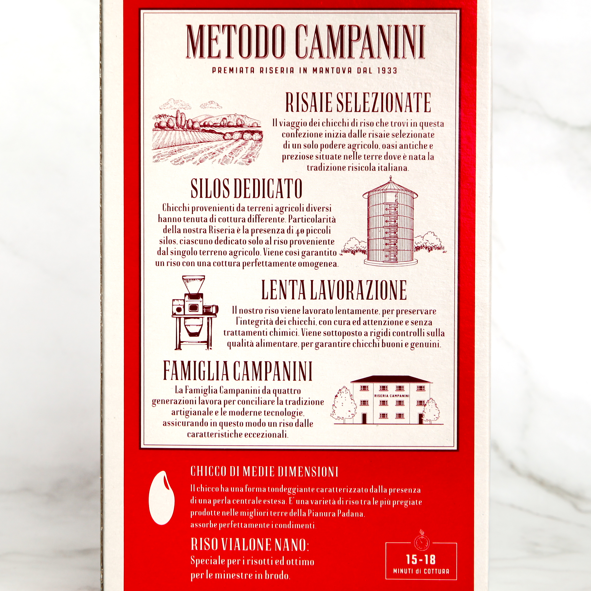 Organic Vialone Nano rice - Campanini