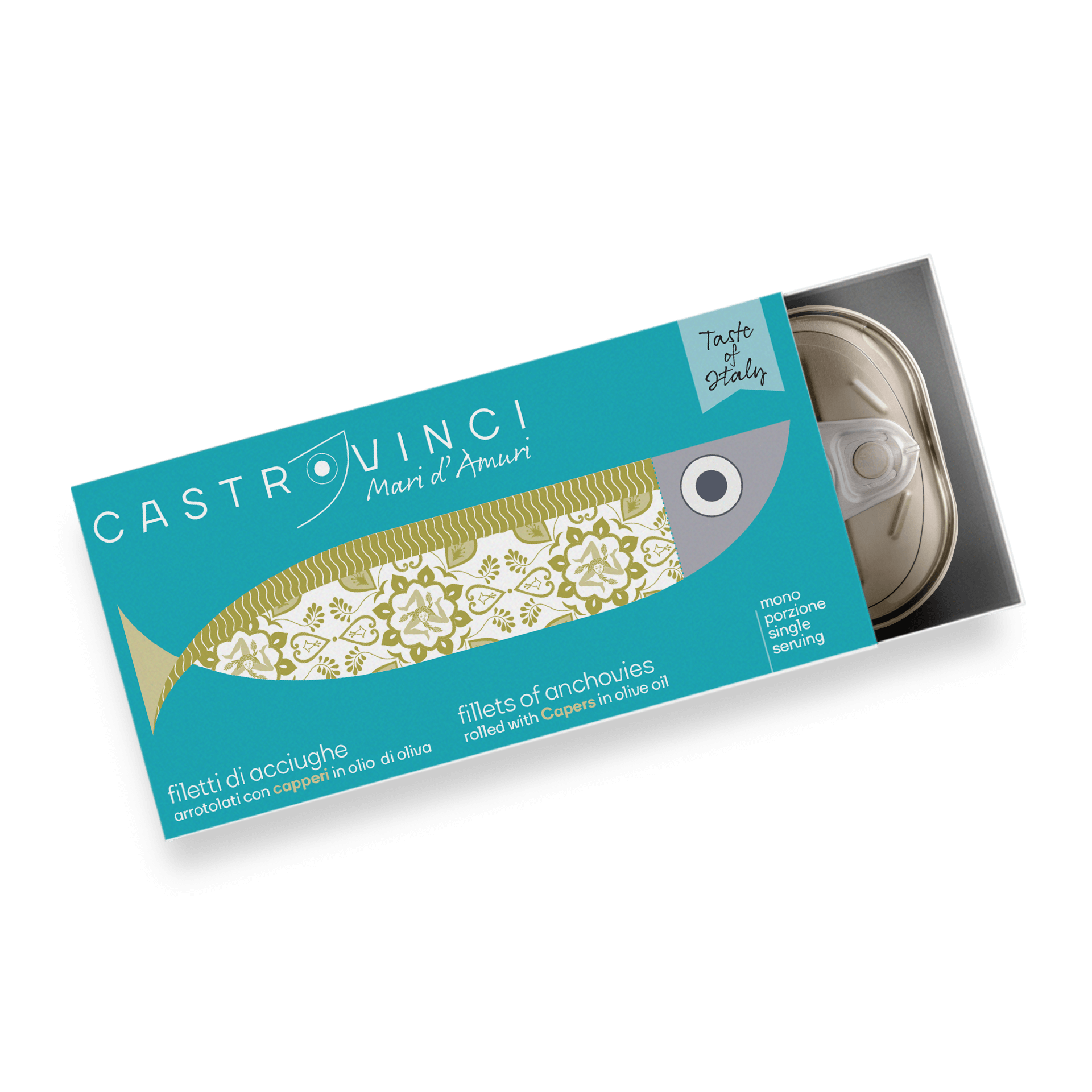Castrovinci Anchovy Fillets Rolled Capers