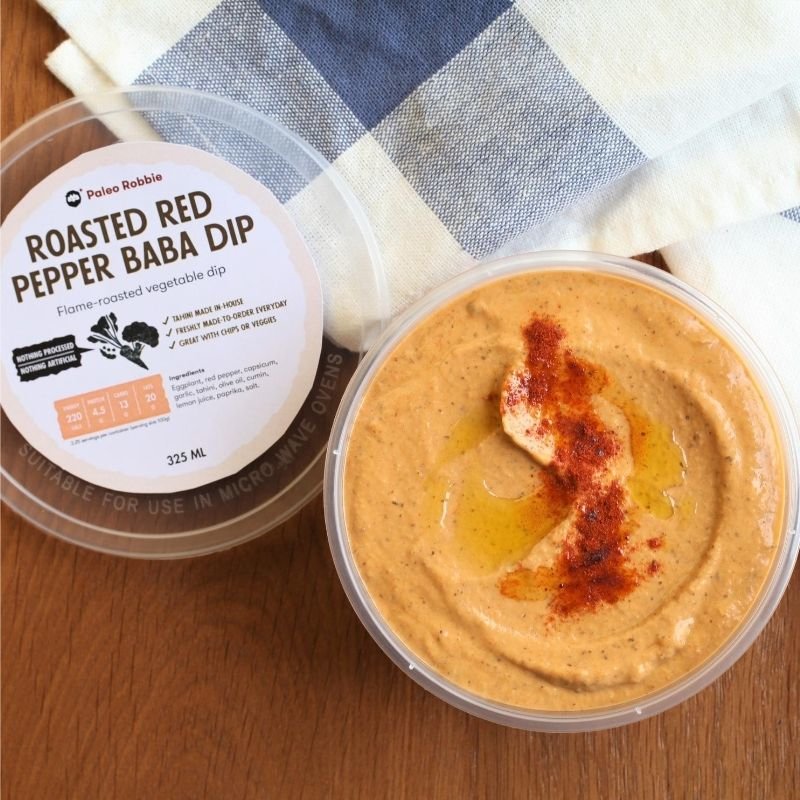 Roasted Red Pepper Baba Dip