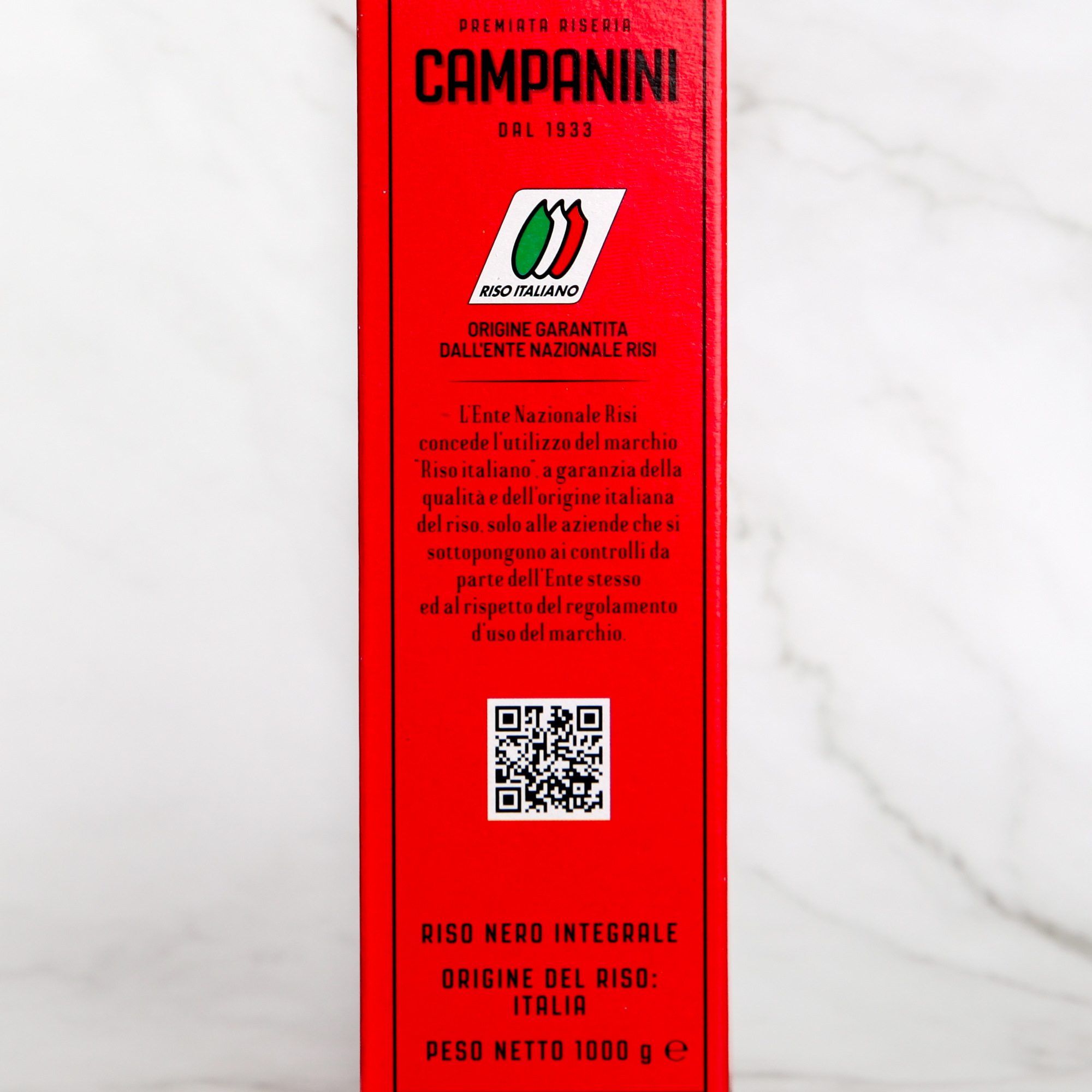 Organic Nero Italiano (black) rice - Campanini
