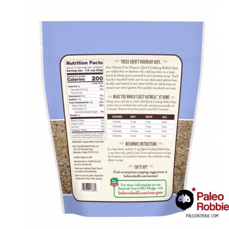Organic Rolled Oats by Bob's Red Mill