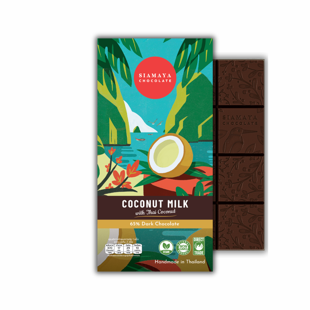 Siamaya Single Origin Hand Crafted Dark Chocolate Coconut Milk 65%