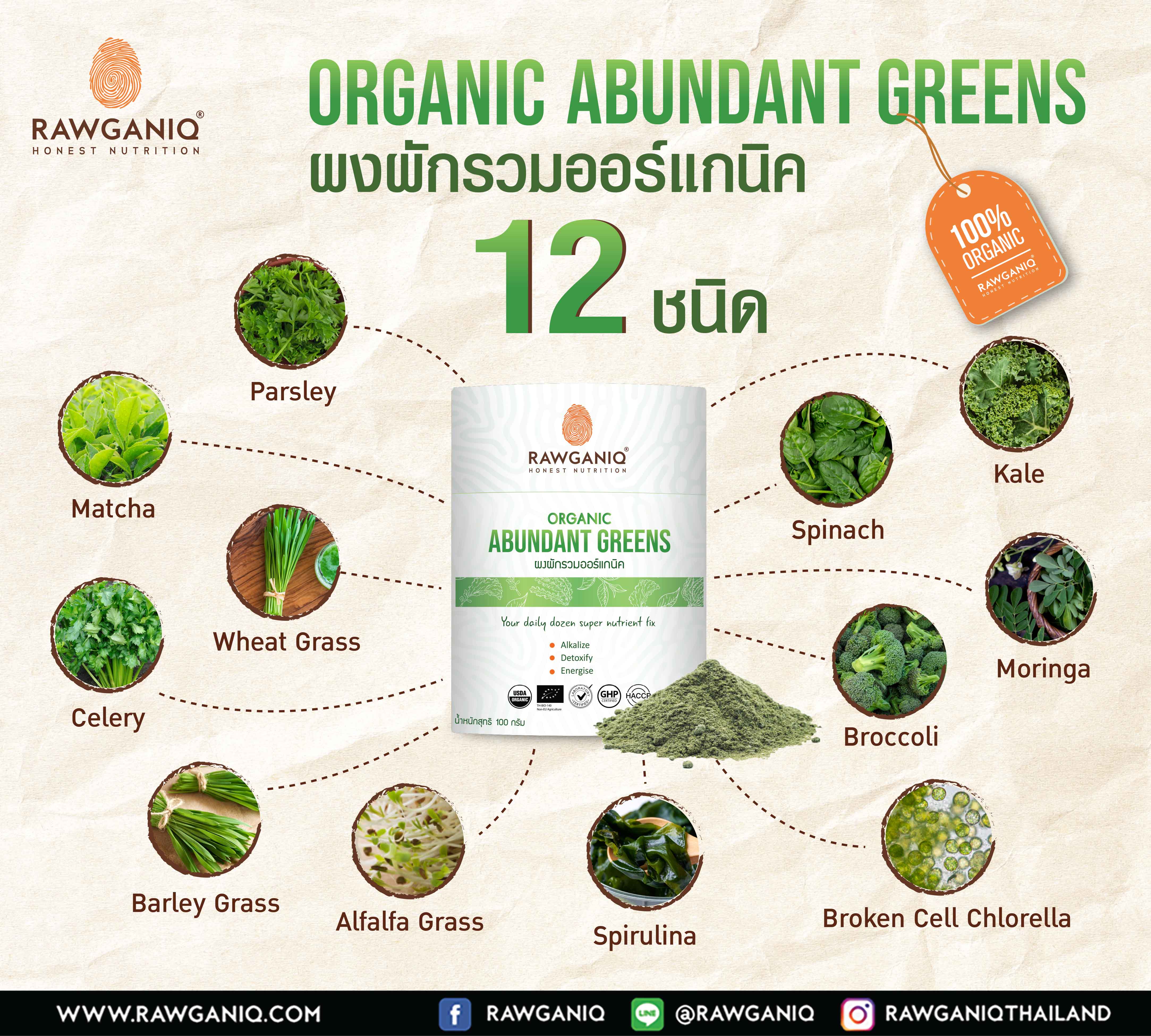 Organic Abundant Greens Powder