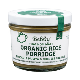 Bebby: Organic Rice Porridge - Broccoli, Papaya, Cabbage