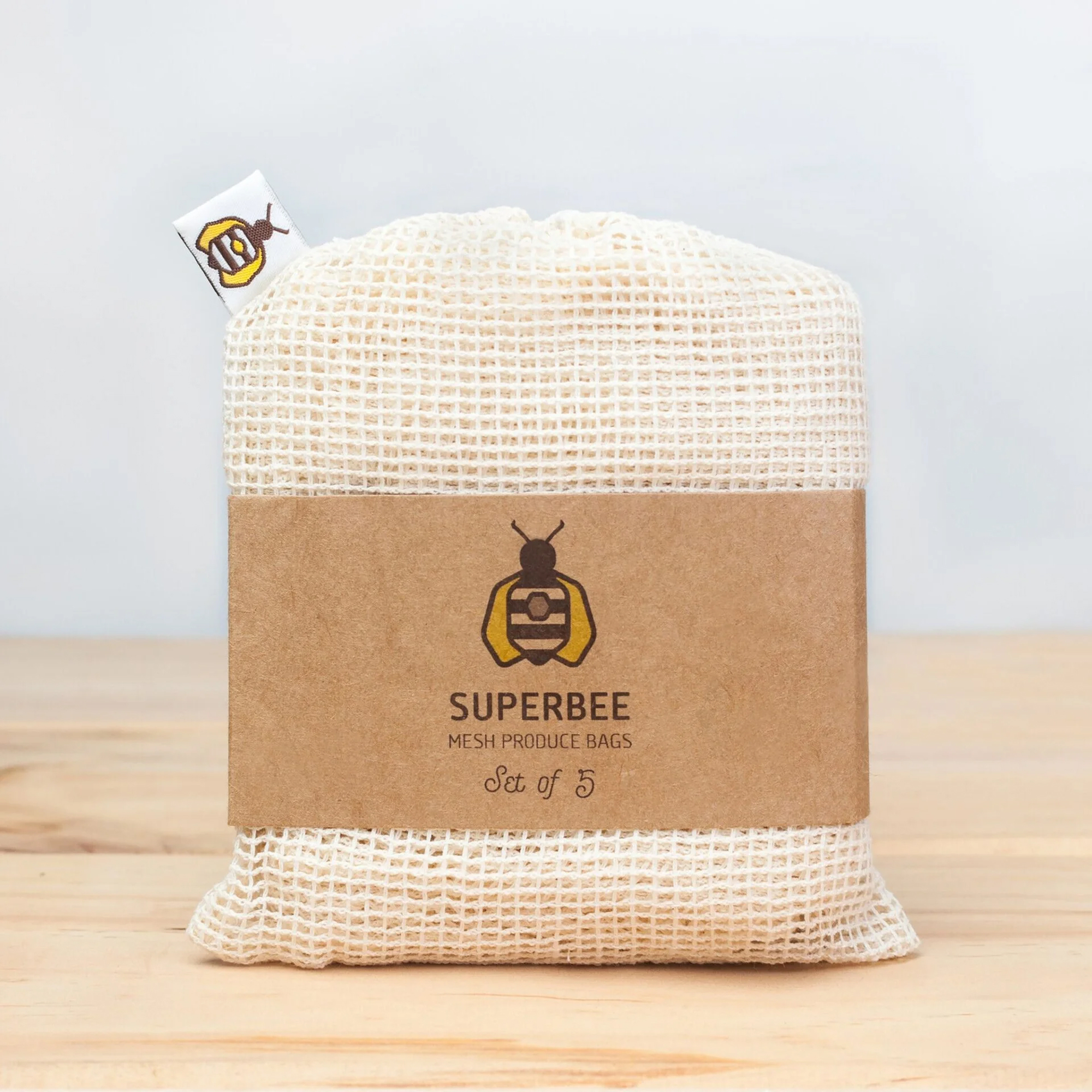 Mesh Produce Bag, 5-Pack - SuperBee