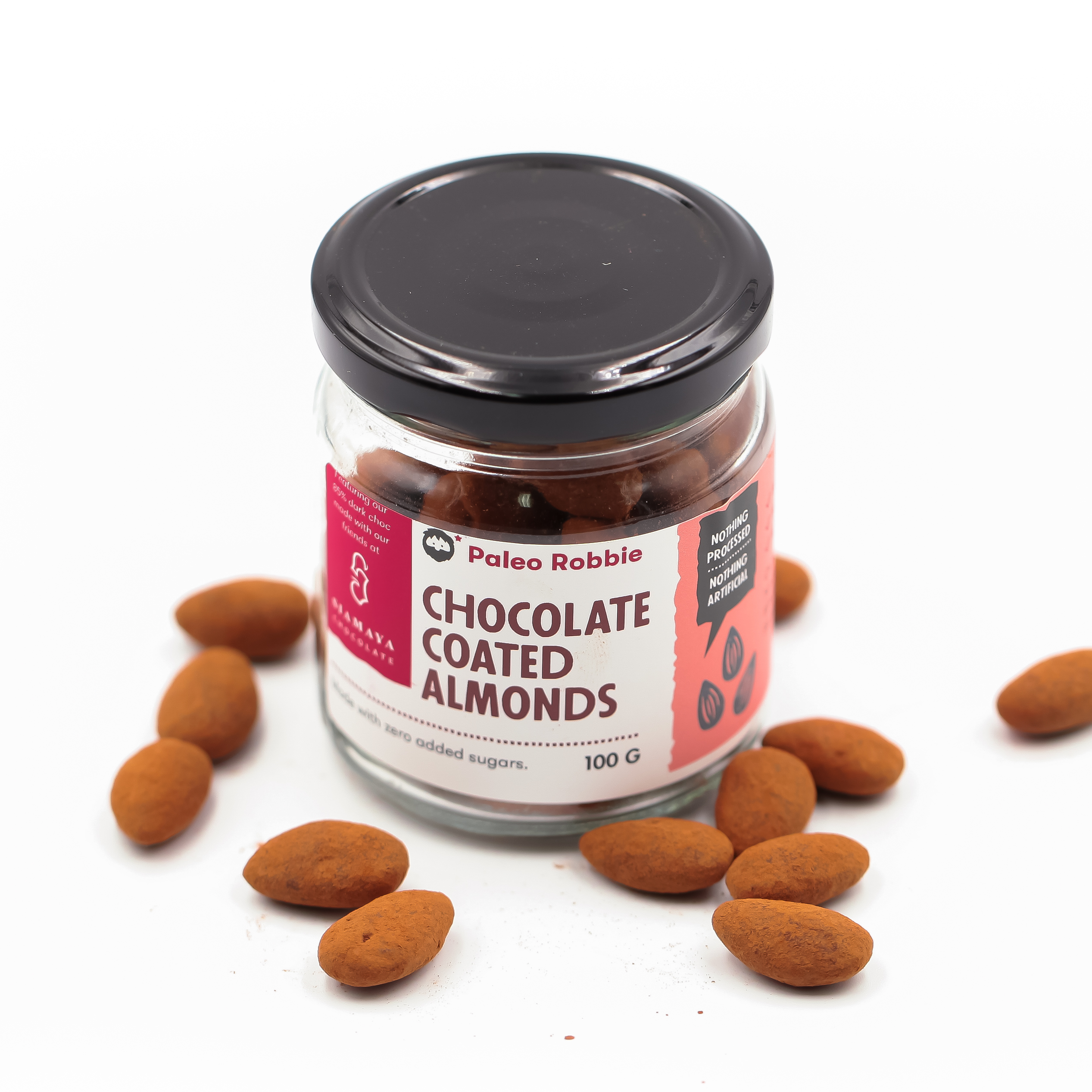 Siamaya Chocolate 85% Coated Almonds 100gr