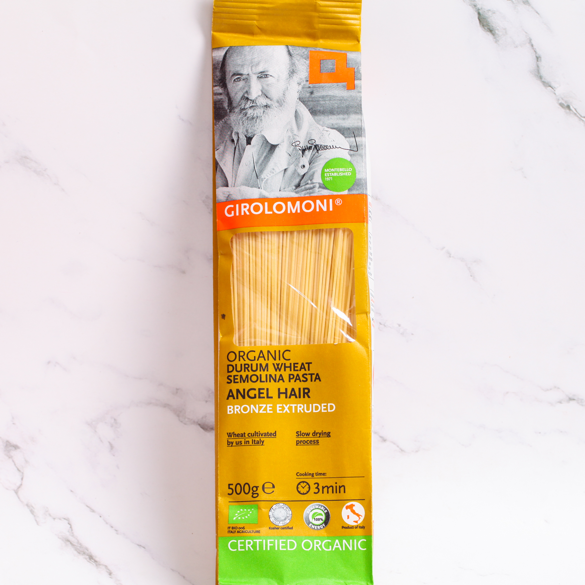 Organic Angel Hair, Durum Wheat Semolina - Girolomoni