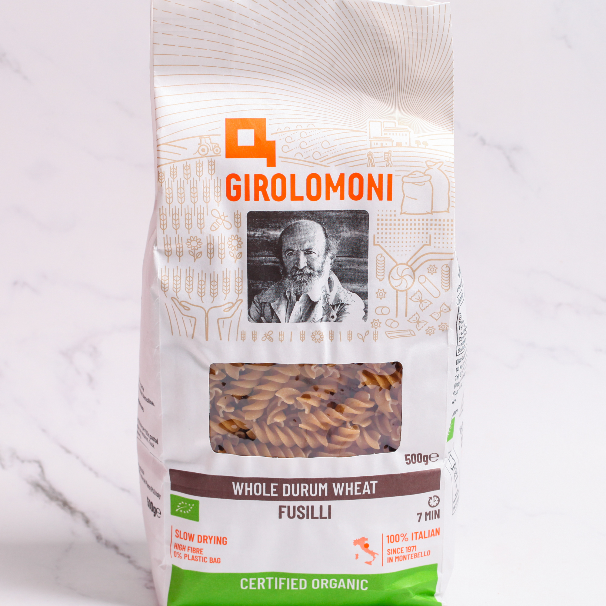 Organic Fusili, Whole Durum Semolina - Girolomoni