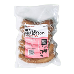 Grass-fed Beef Hot Dogs : Variety Pack