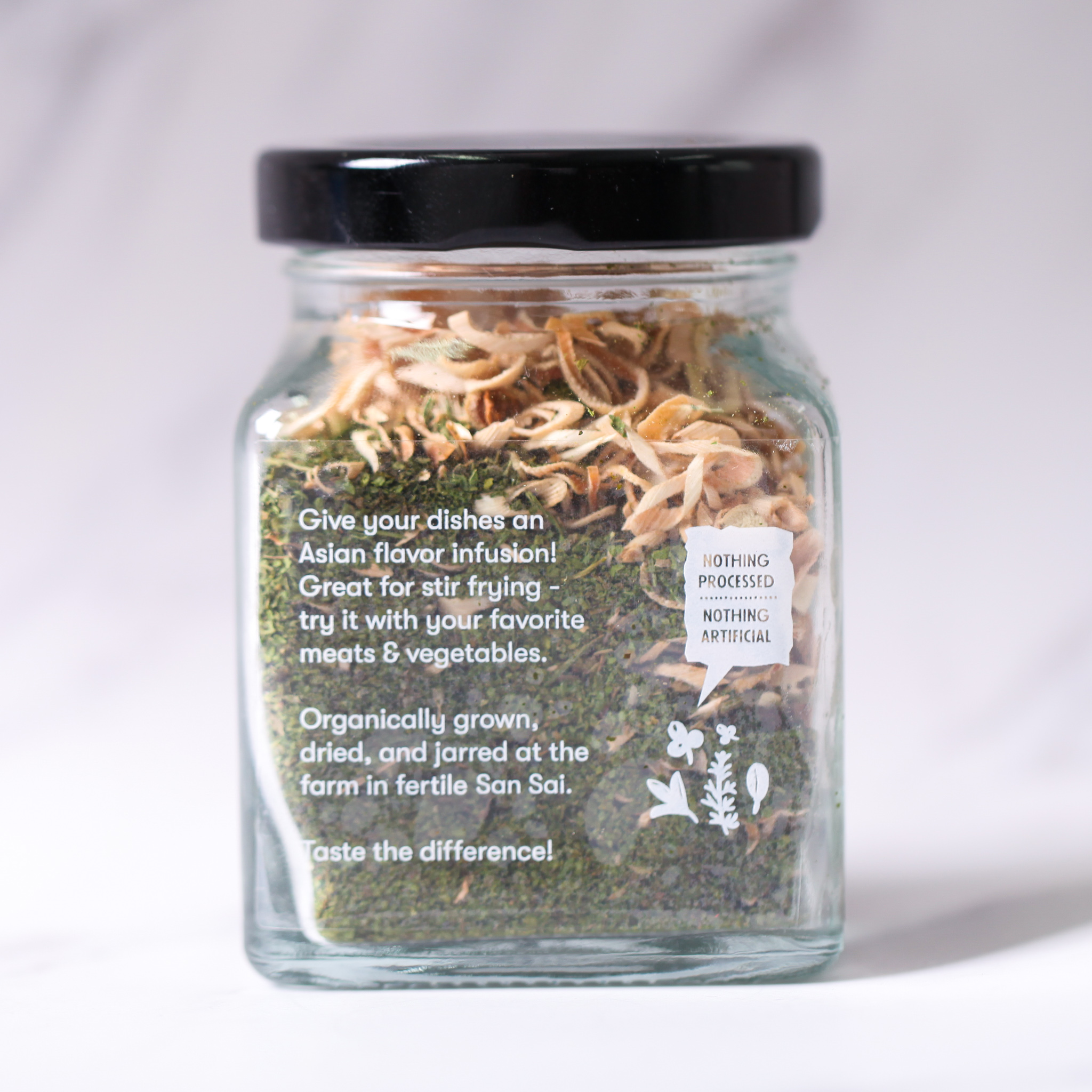 Asian dried mix: organic lemongrass, coriander, basil
