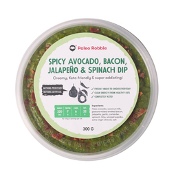 Spicy Avocado, Bacon, Jalapeno & Spinach Dip