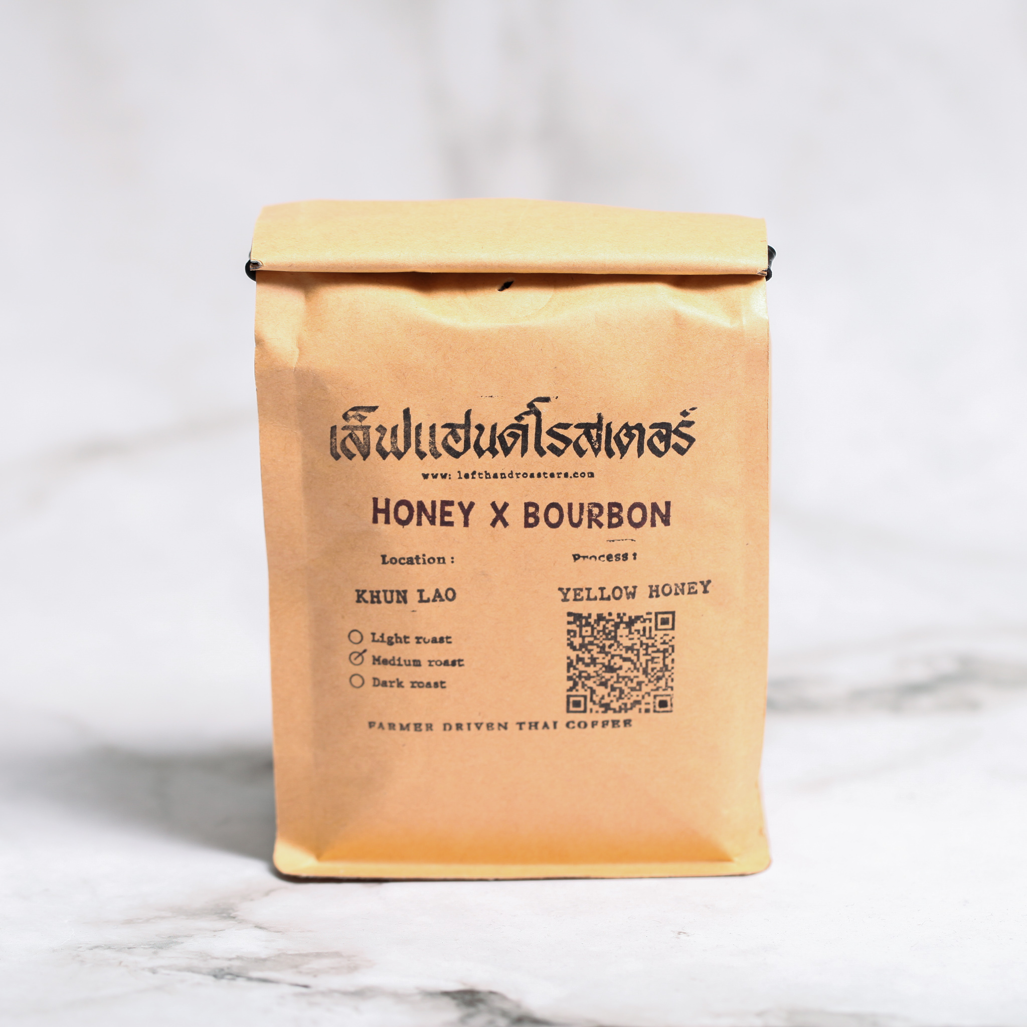 Honey Bourbon Blend, Medium Roast by Left Hand Roasters