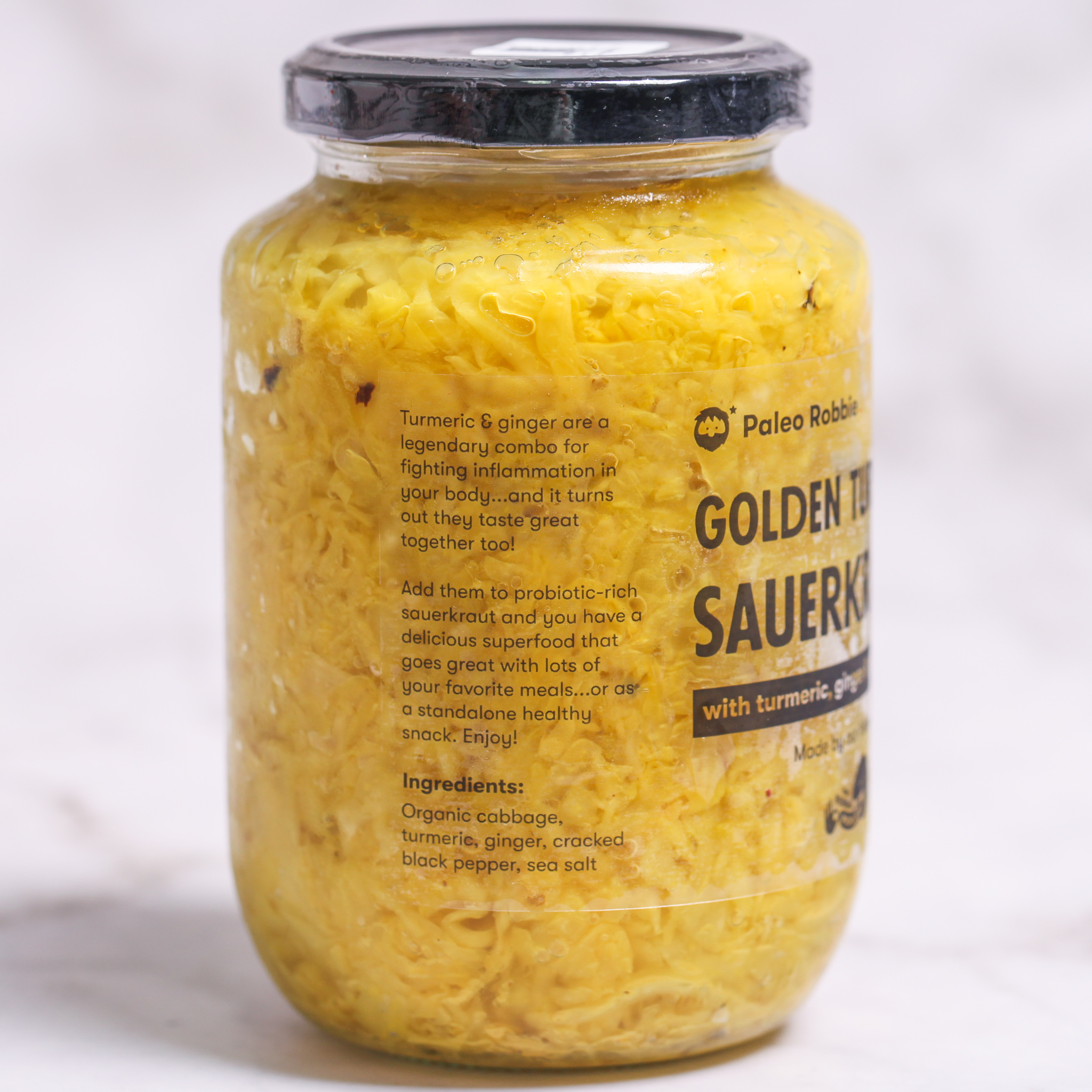 Golden Sauerkraut with Turmeric & Ginger