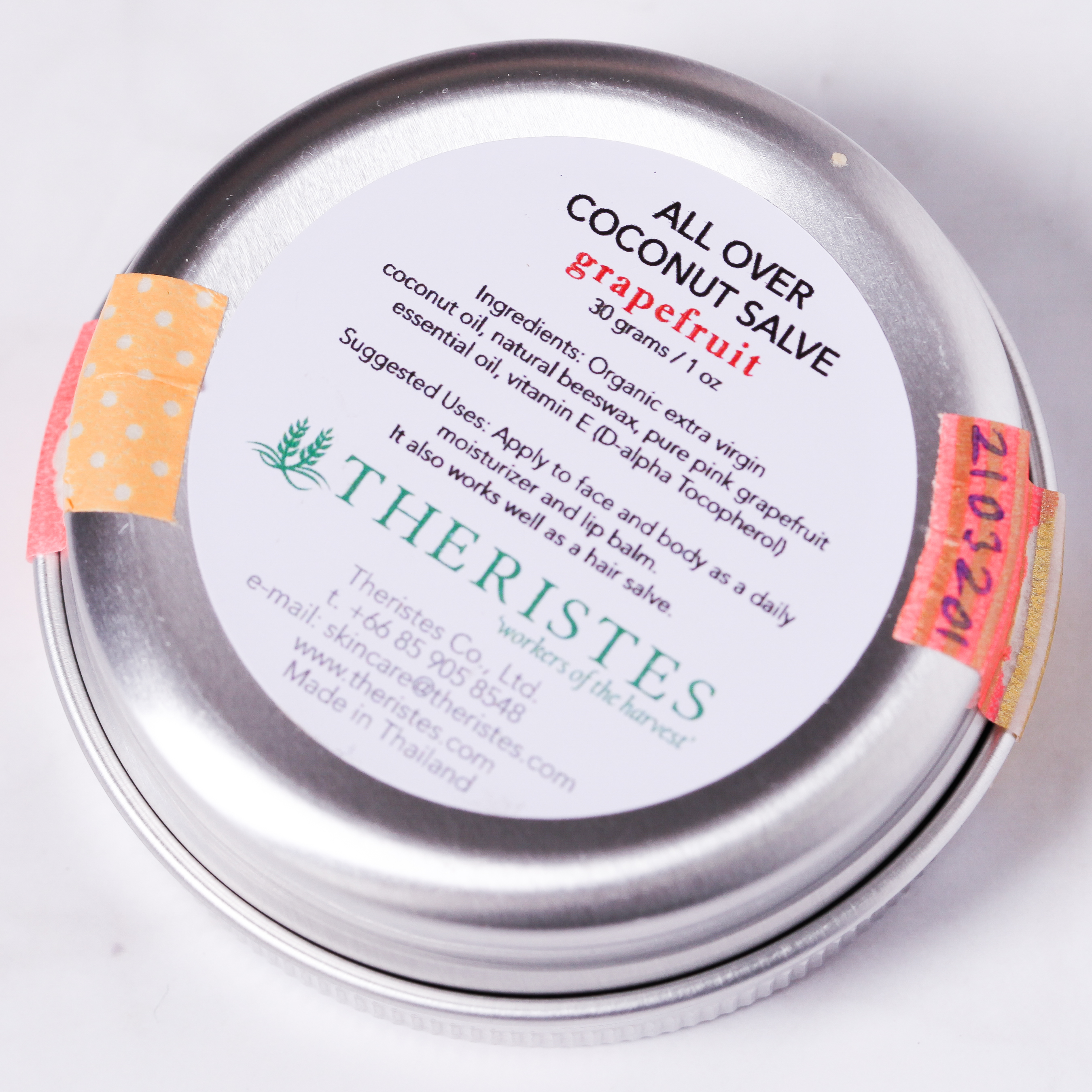 All-Over Coconut Salve with Grapefruit Essential Oil
