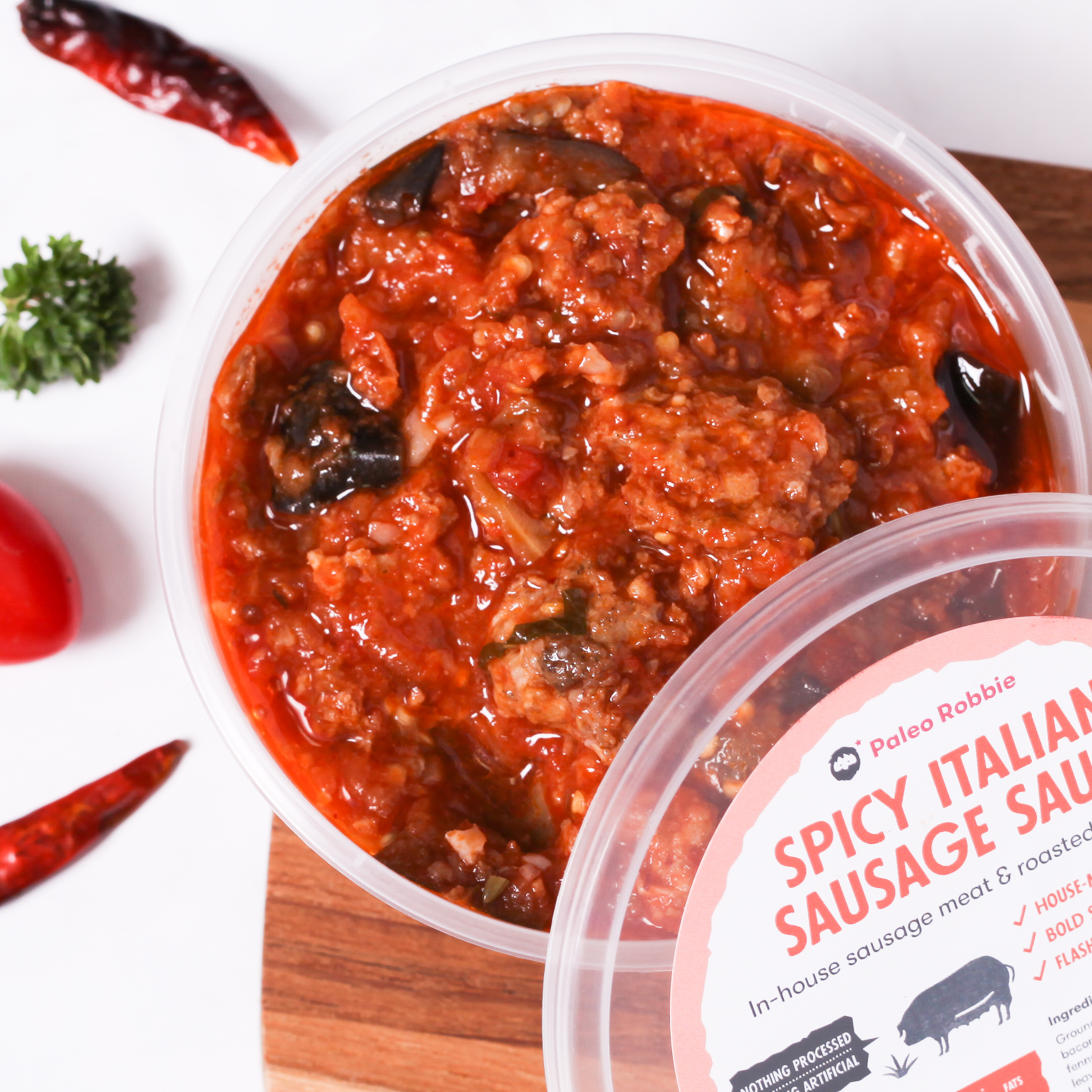 Spicy Italian Sausage & Eggplant Sauce