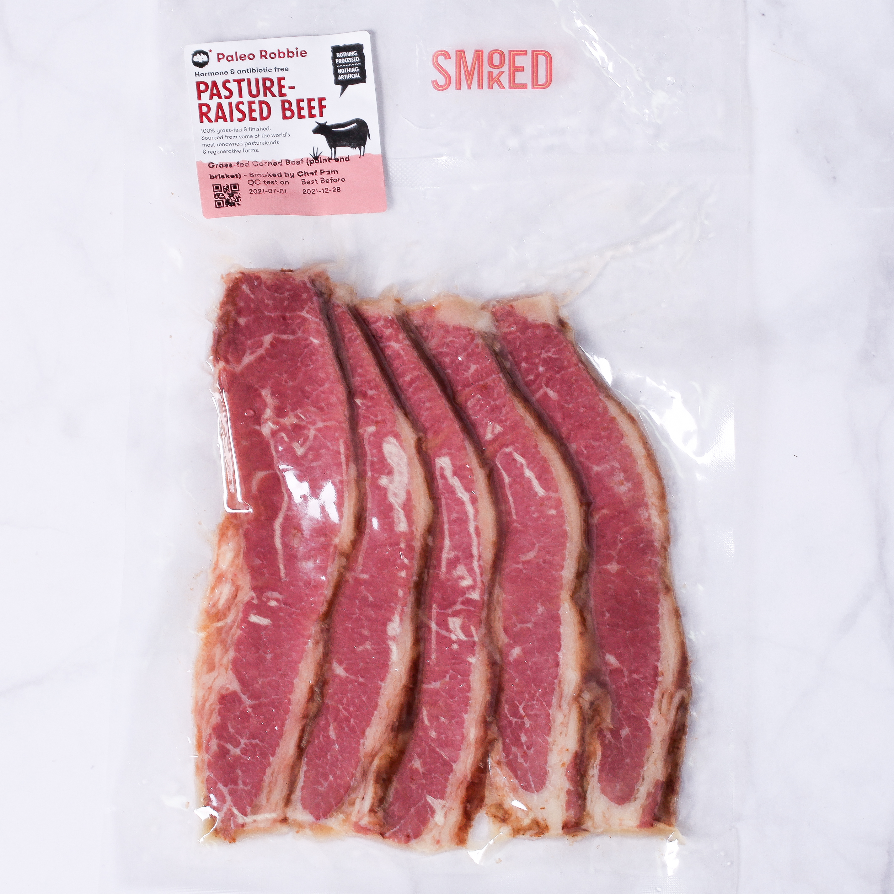 Grass-fed Corned Beef - Smoked by Chef Pam