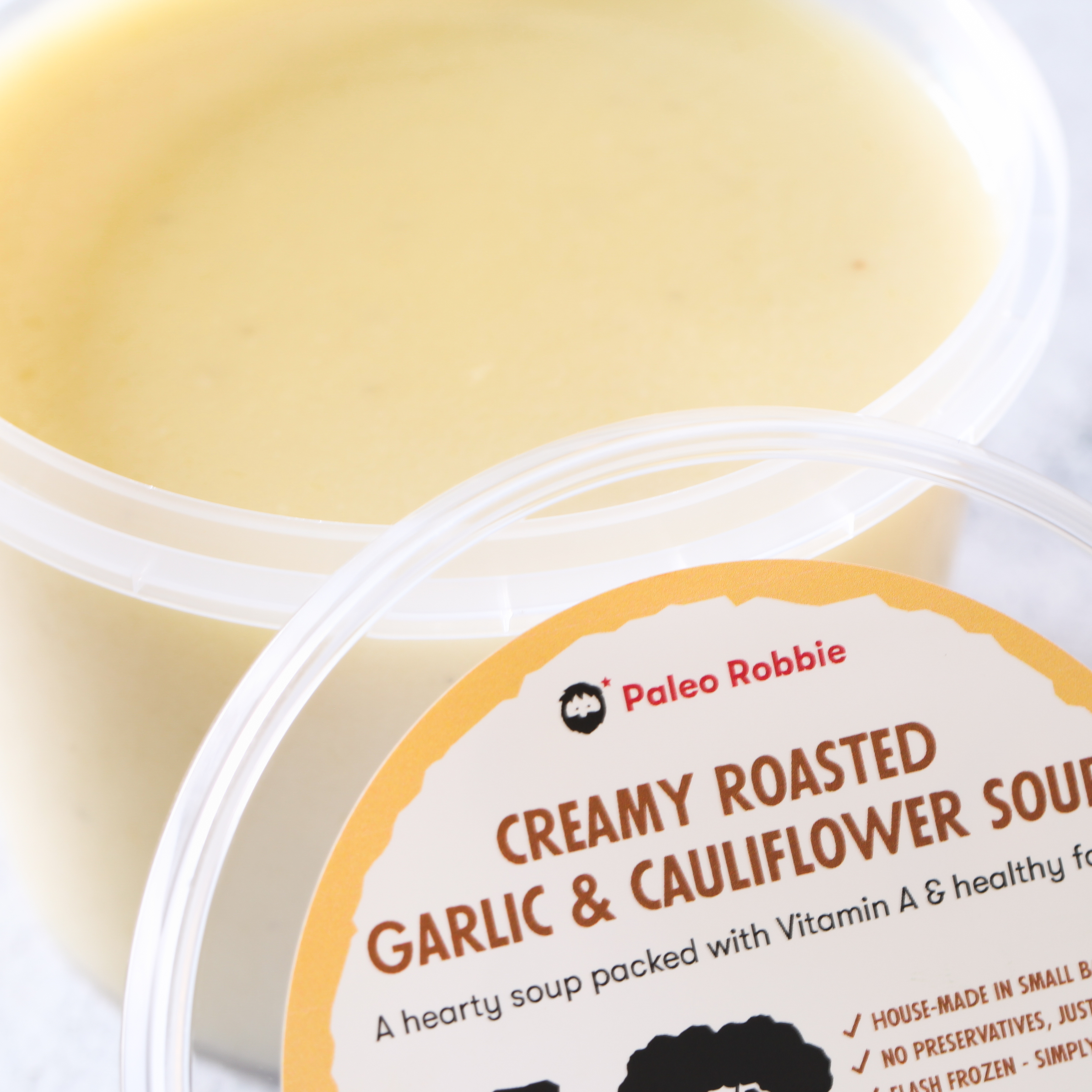 Creamy Roasted Garlic & Cauliflower Soup (large) 500ml