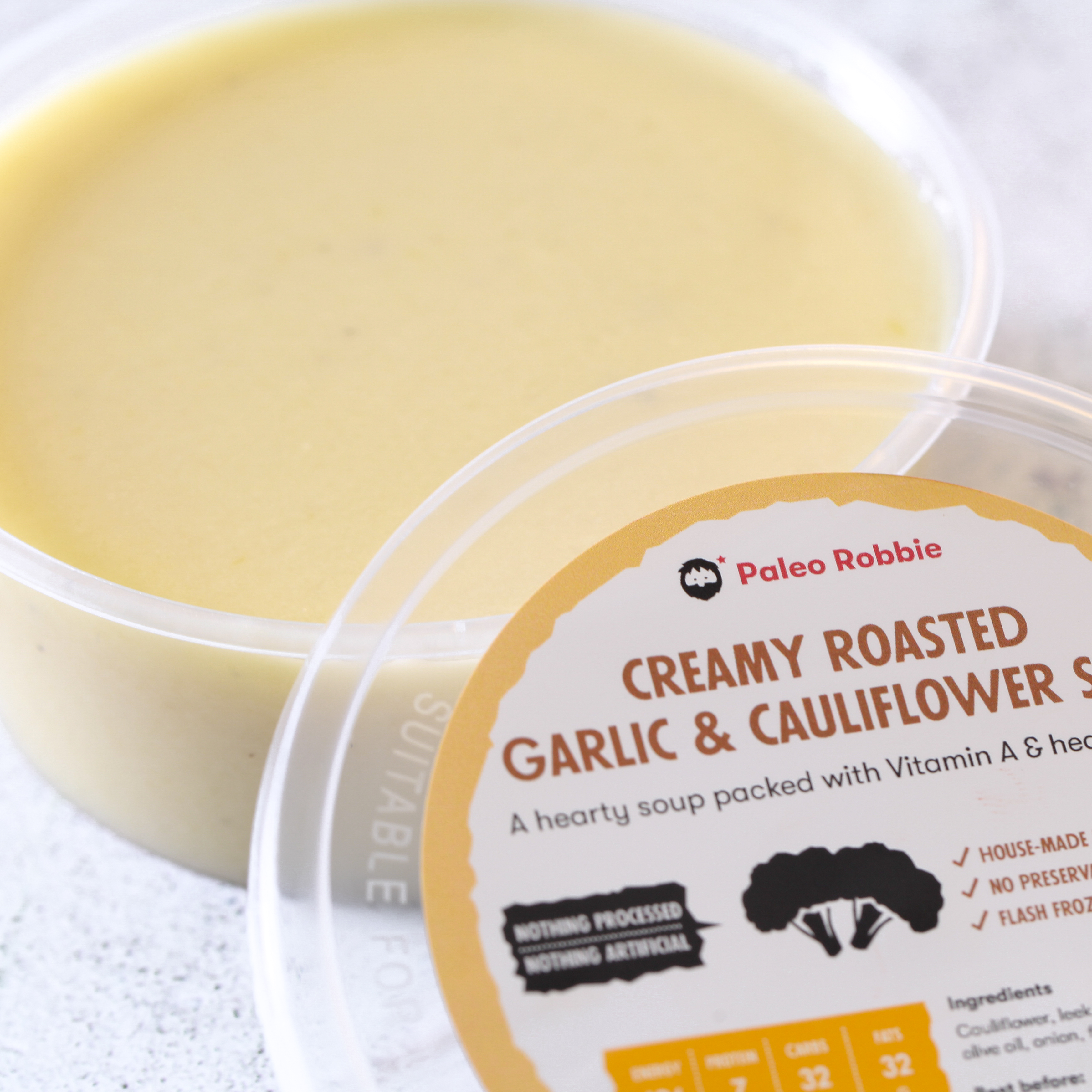Creamy Roasted Garlic & Cauliflower Soup 330ml