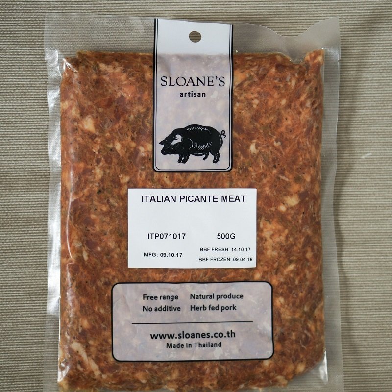 Italian Picante Sausage Meat (contains lactose)