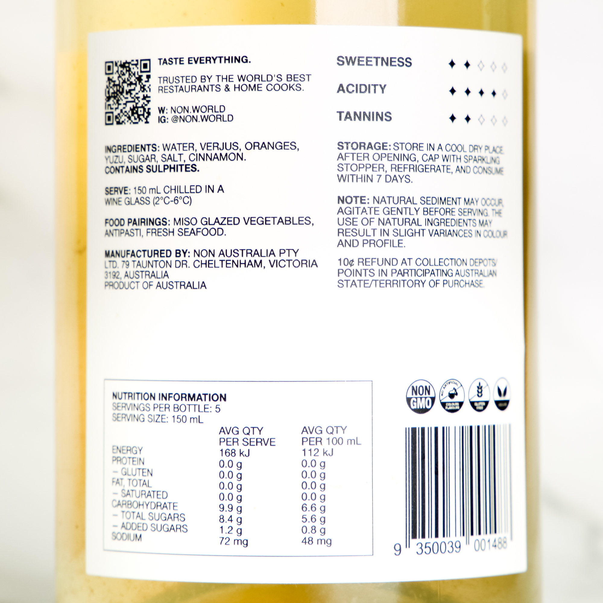 NON 3 - Toasted Cinnamon & Yuzu