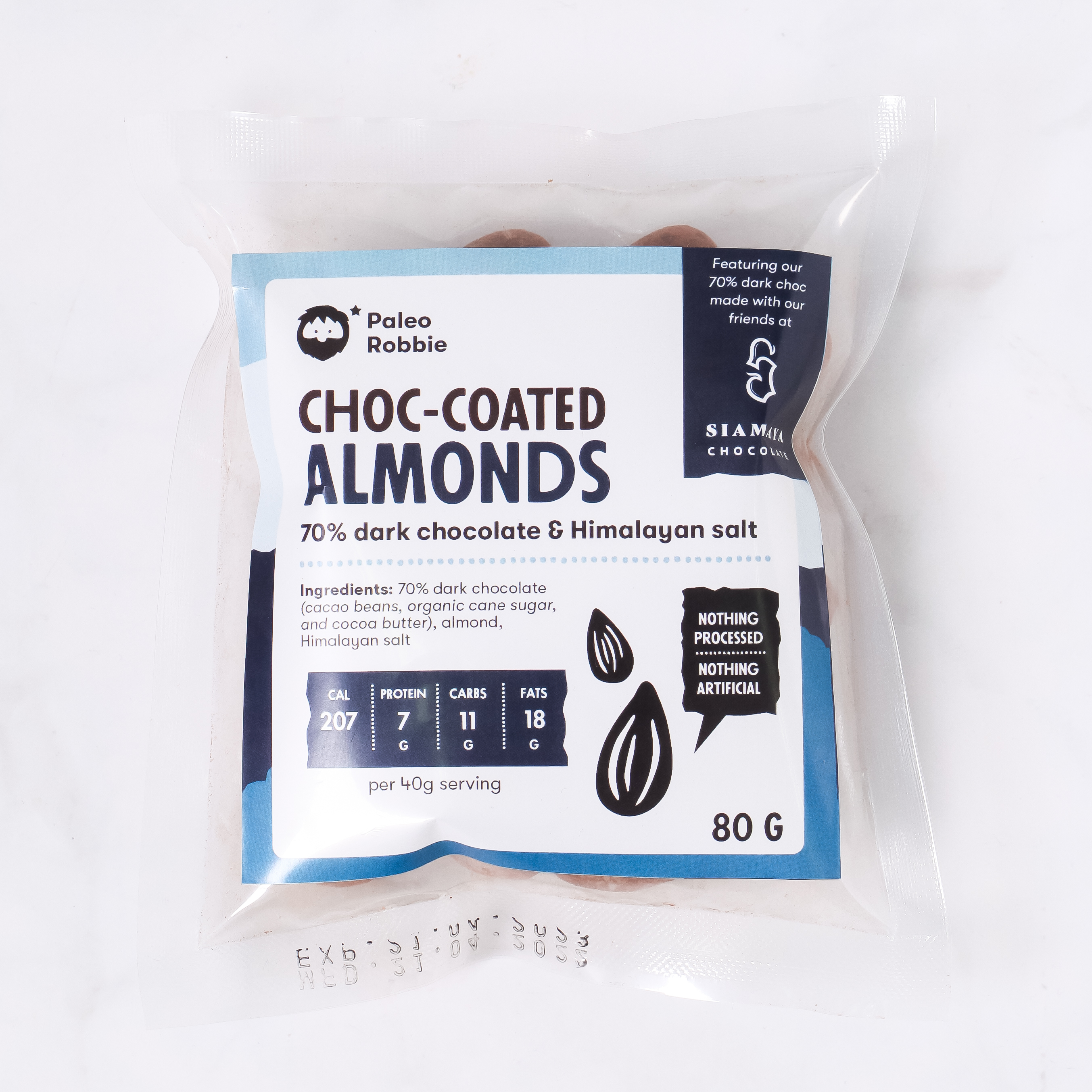 70% Dark Chocolate Coated Almonds