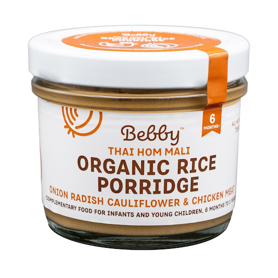 Bebby: Organic Rice Porridge - Chicken Breast, Radish, Cauliflower