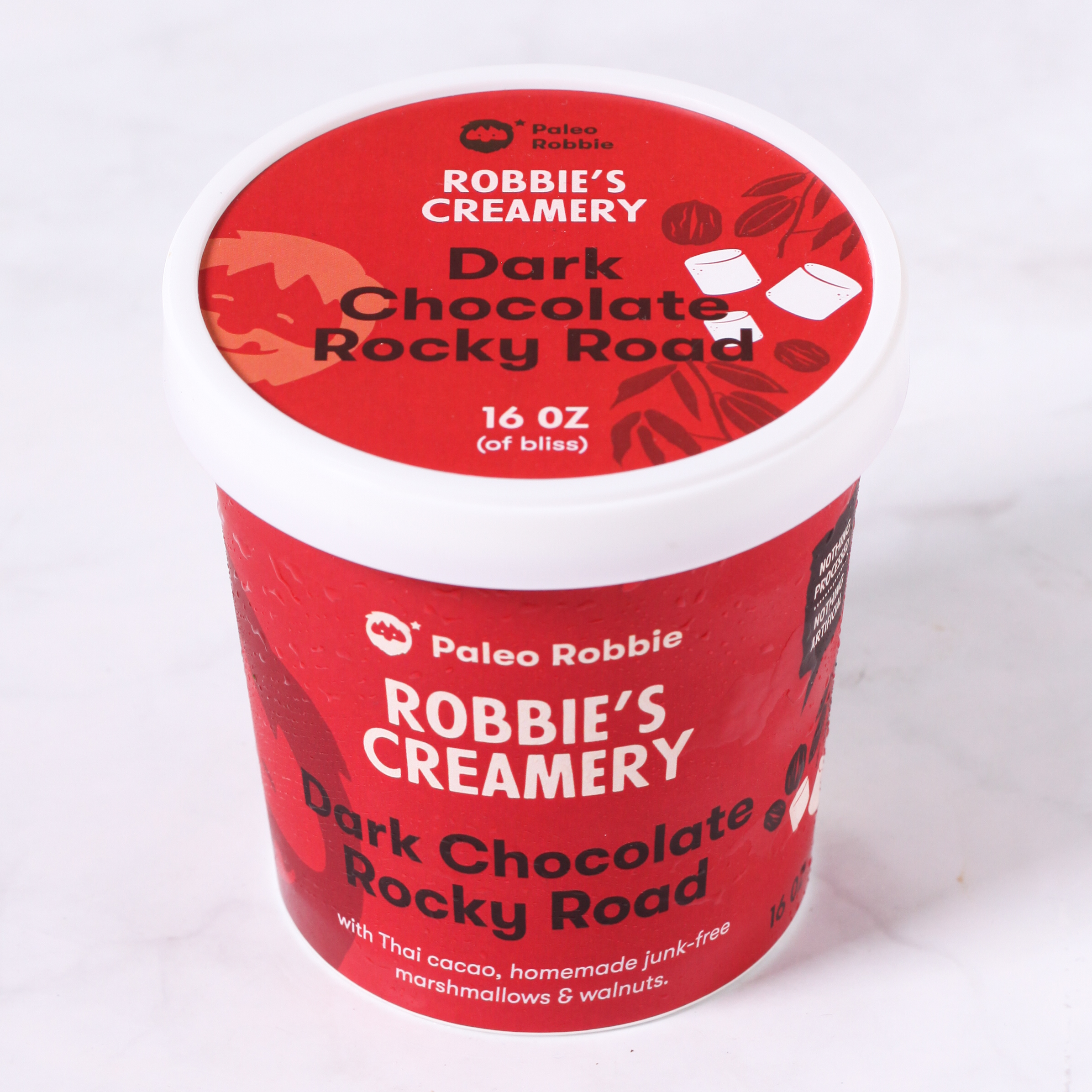 Dark Chocolate Rocky Road Ice Cream