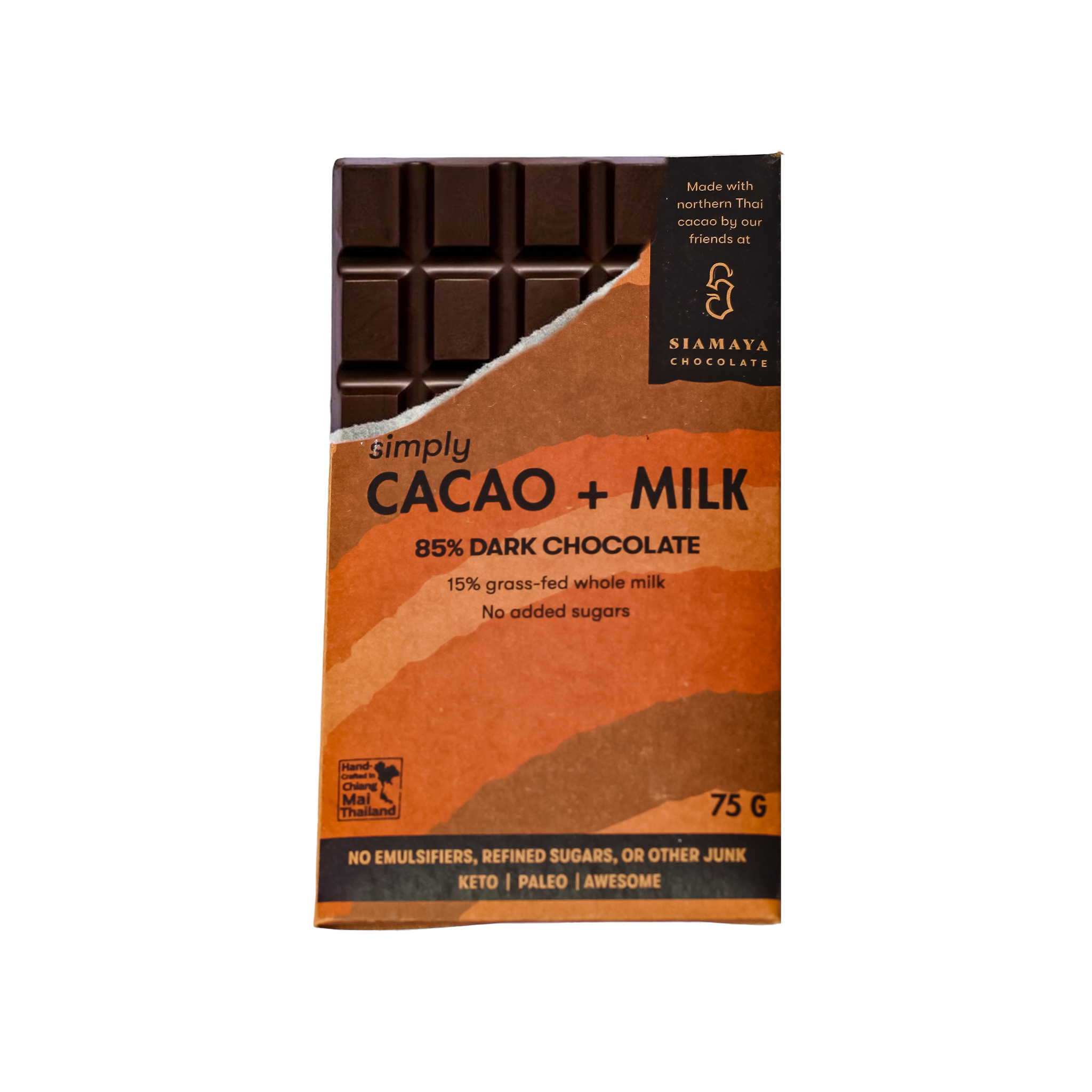 Siamaya Dark Chocolate 85% Cacao w/ Milk