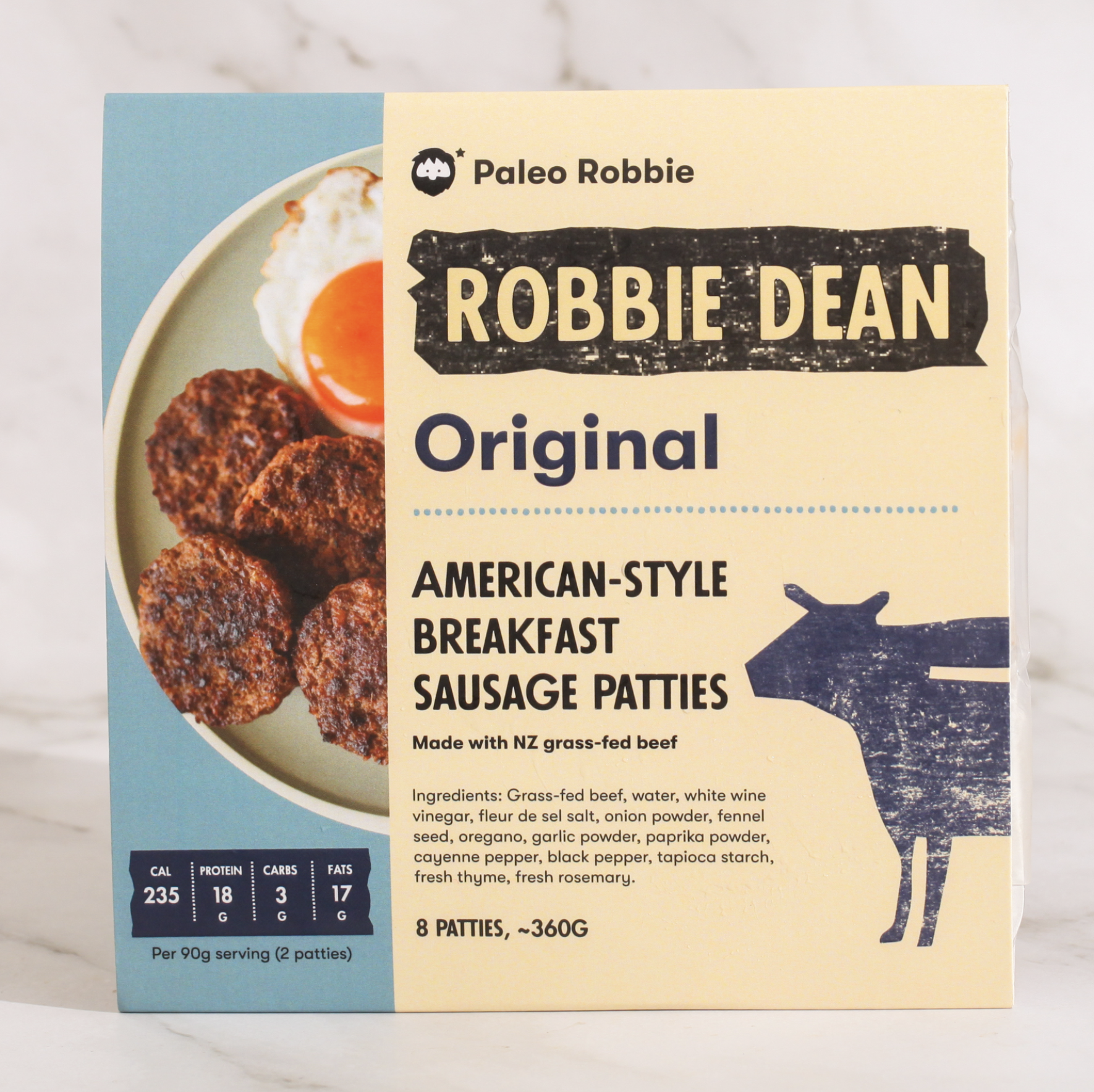 American-style beef breakfast sausage patties