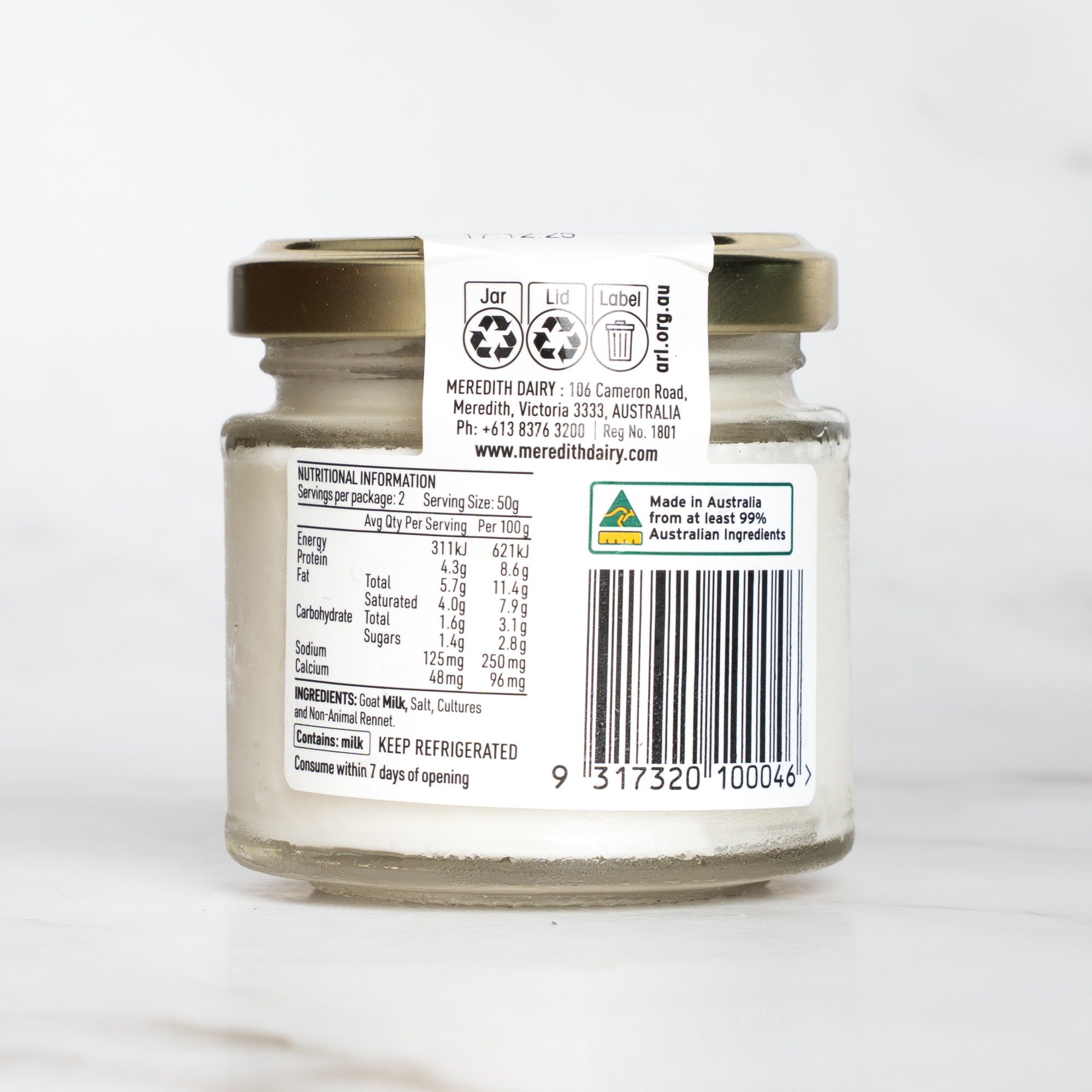 Whipped Goat Cheese  - Meredith Dairy