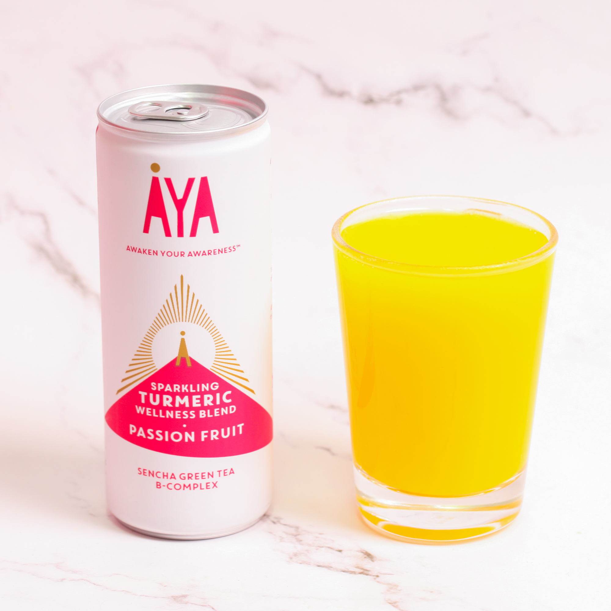 AYA Sparkling Turmeric Blend Passion Fruit x 12