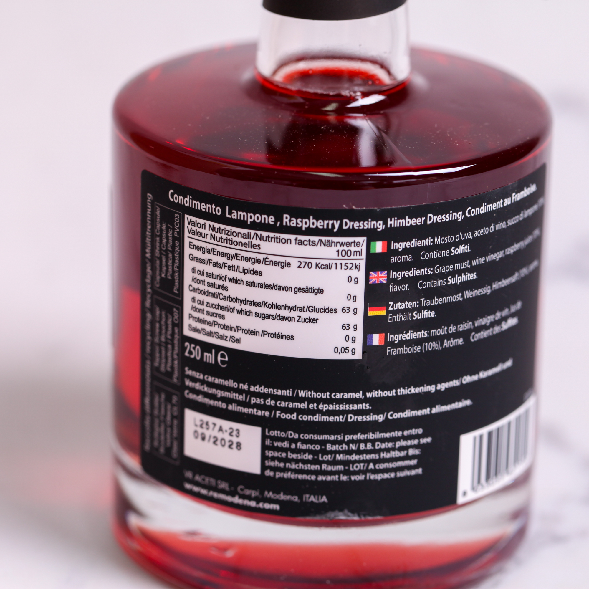 Raspberry Balsamic Vinegar of Modena PGI