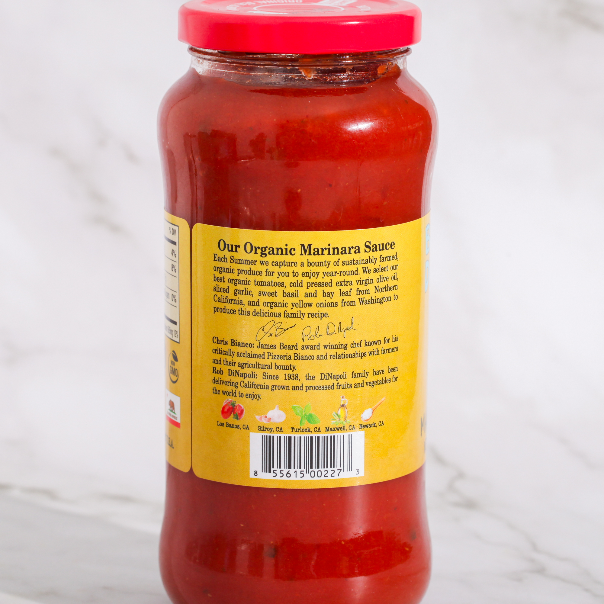 Organic Marinara Sauce - Bianco Dinapoli