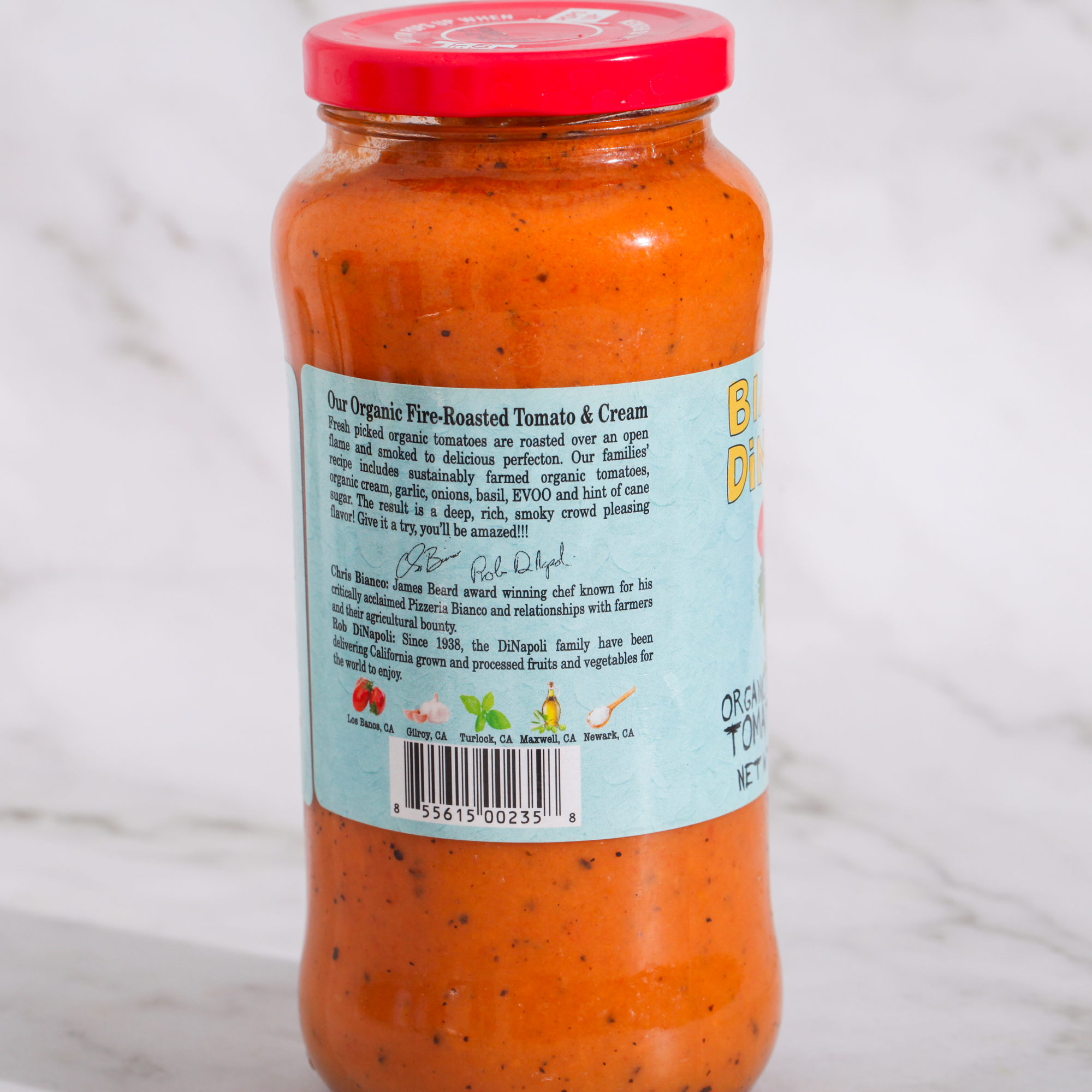Organic Fire Roasted Tomato Cream Sauce - Bianco Dinapoli
