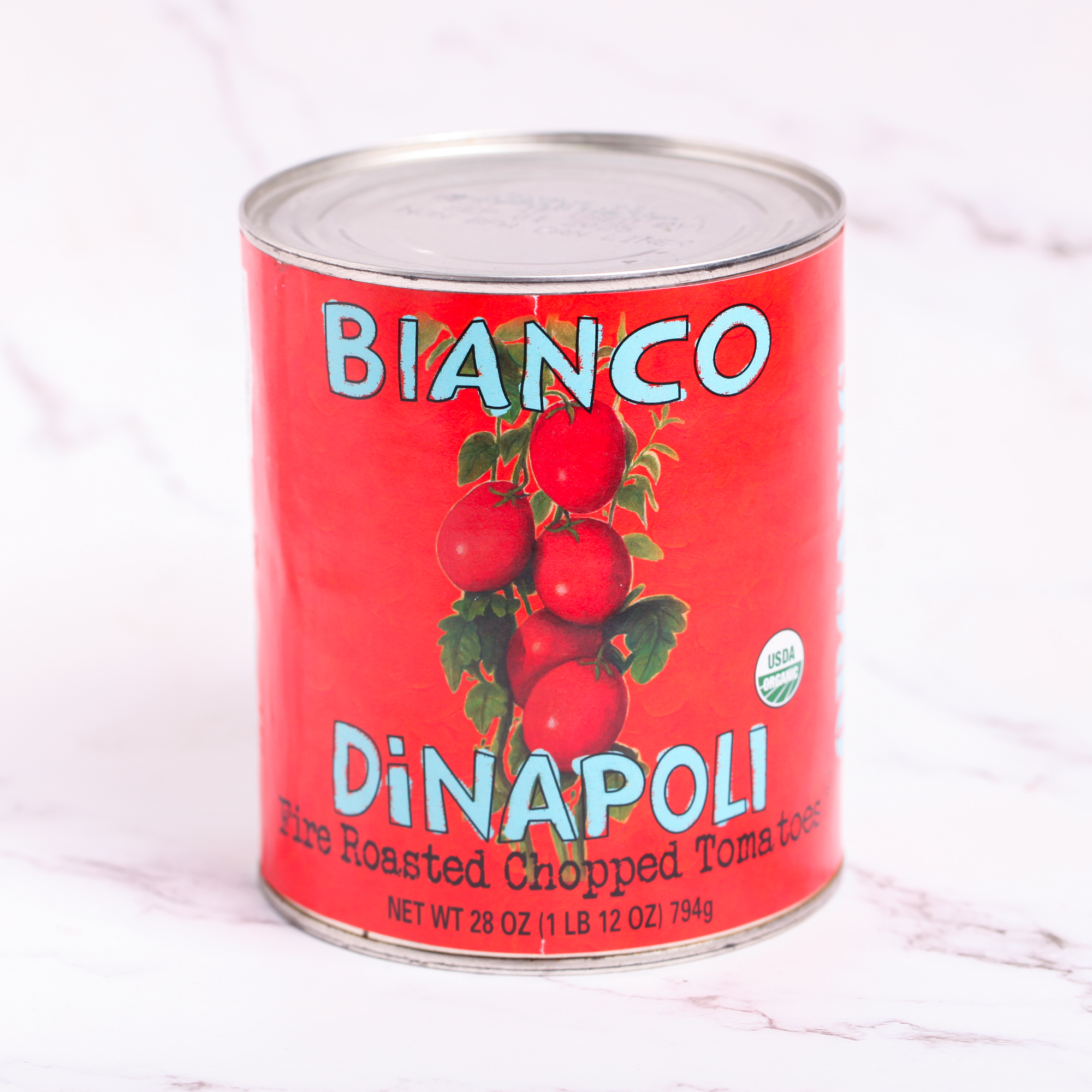 Organic Fire Roasted Chopped Tomatoes - Bianco Dinapoli