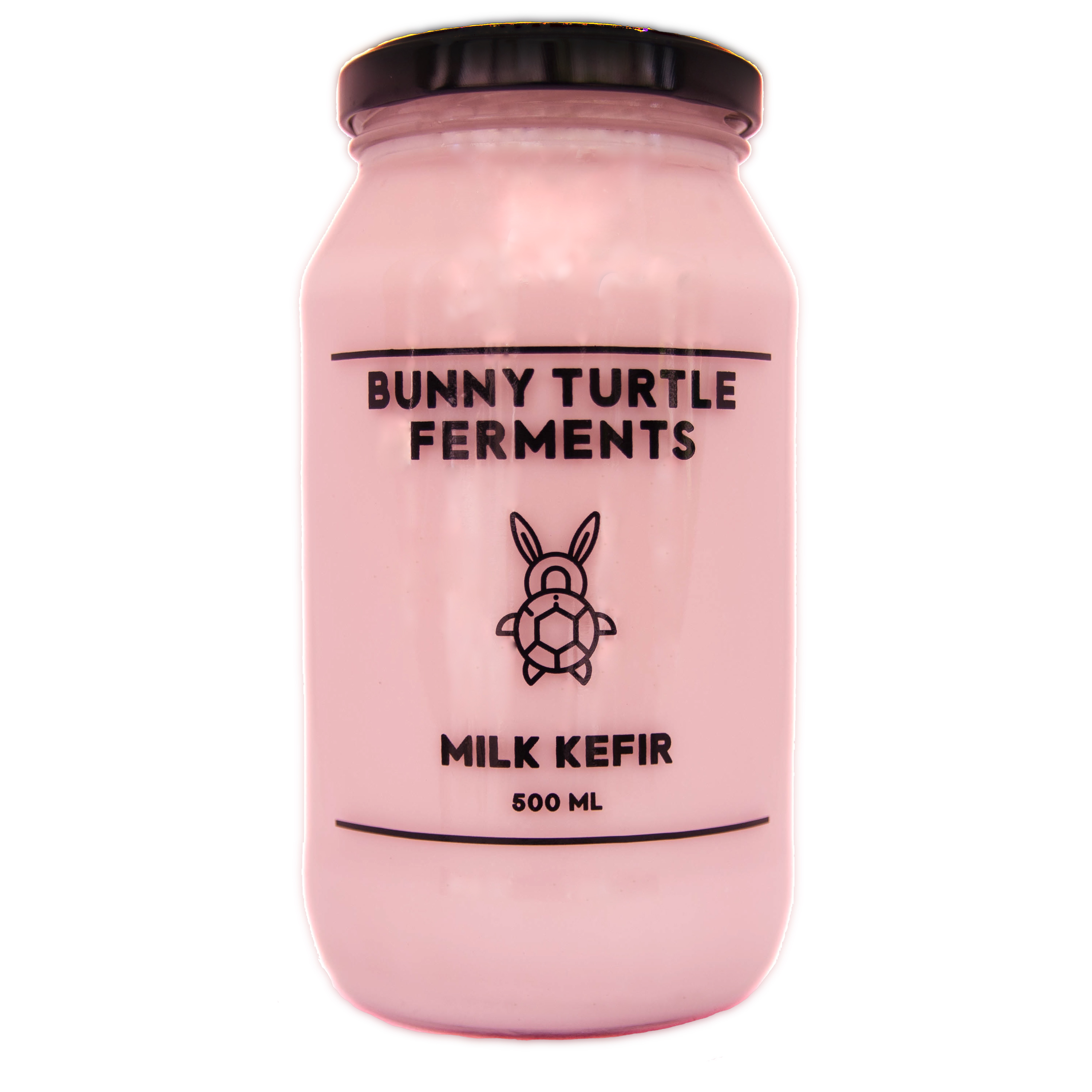 Grass-fed Strawberry Milk Kefir by Bunny Turtle Ferments