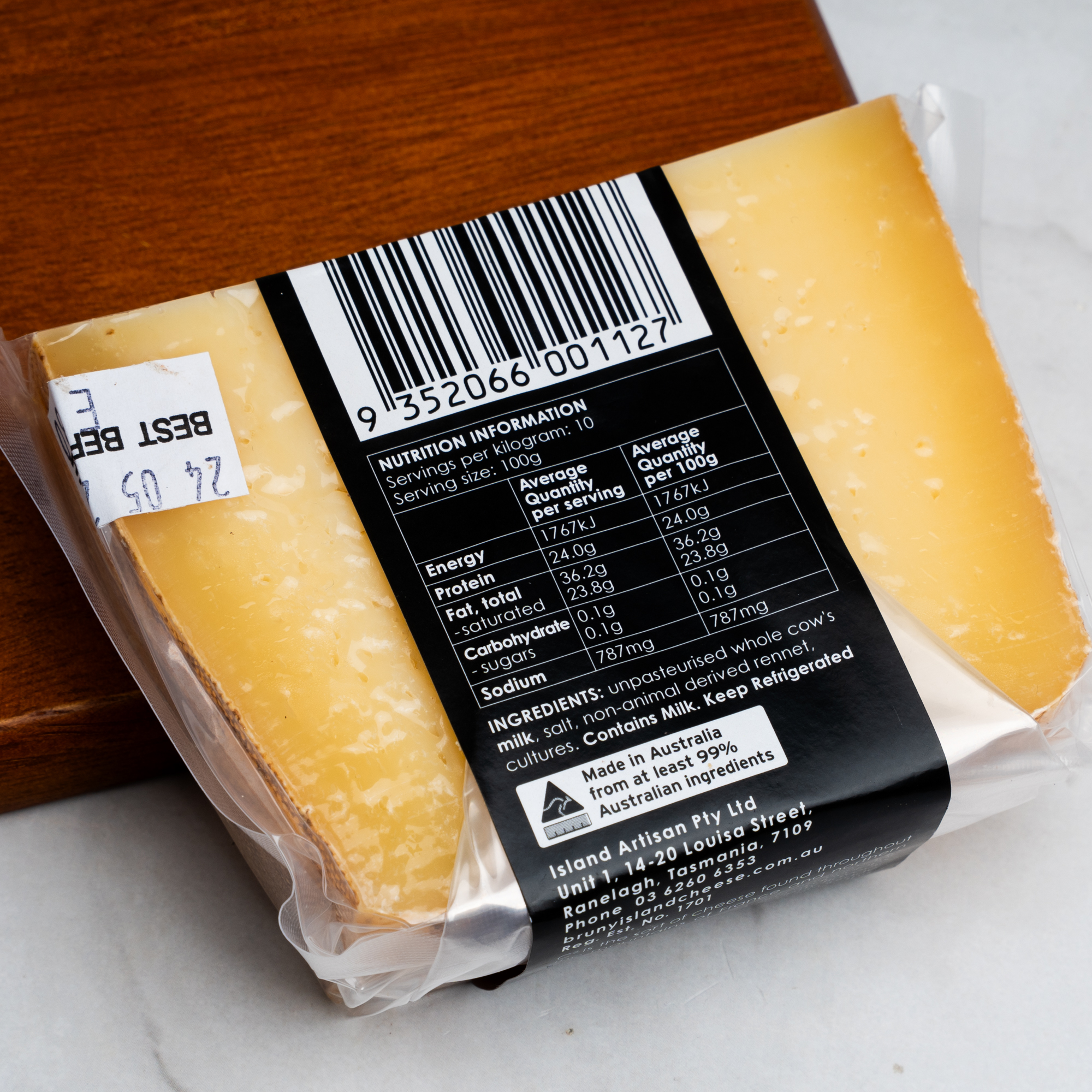 "C2" raw milk cheese - Bruny Island Cheese Co