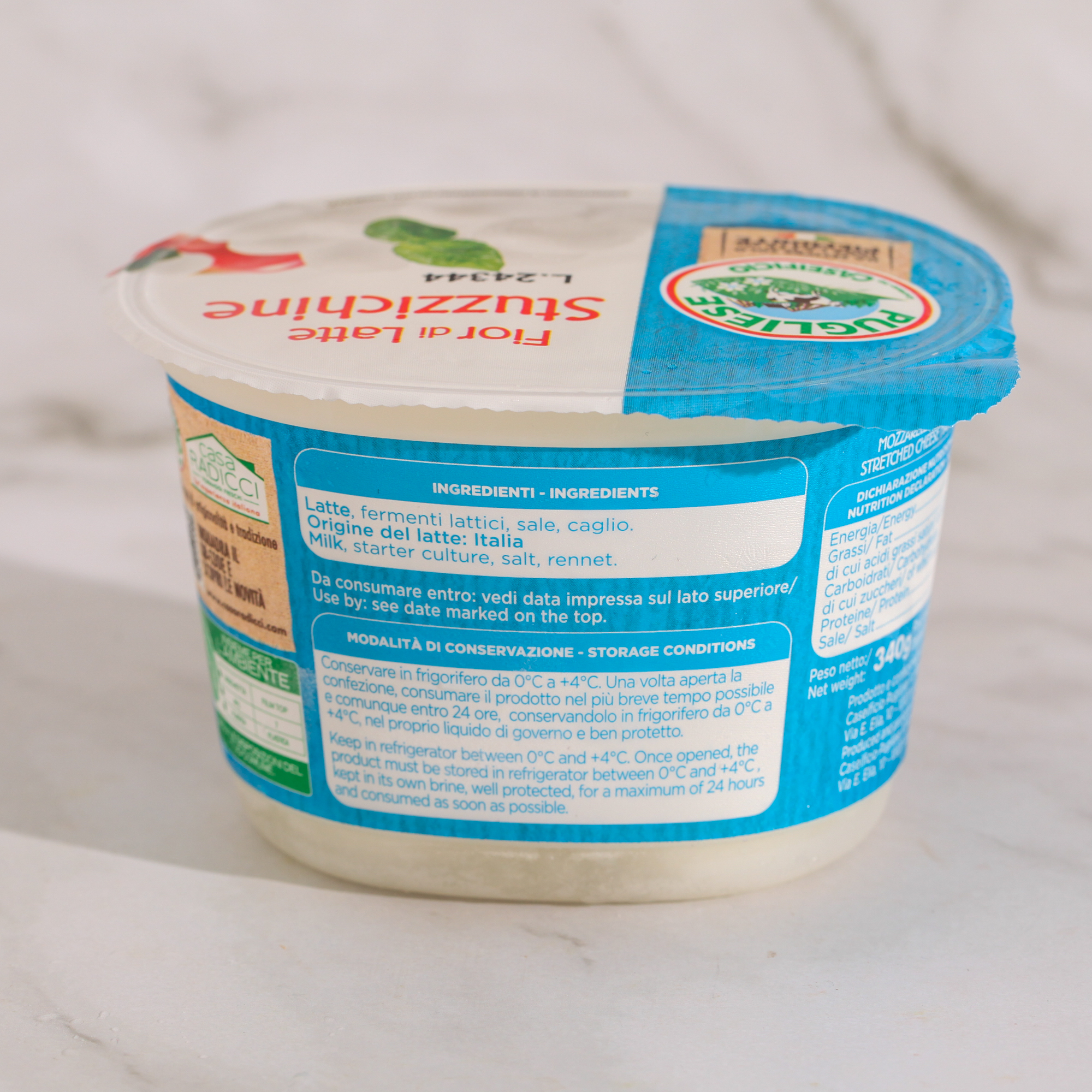 Frozen Mozzarella Fior di Latte "Stuzzichine" 200gr - Casa Radicci