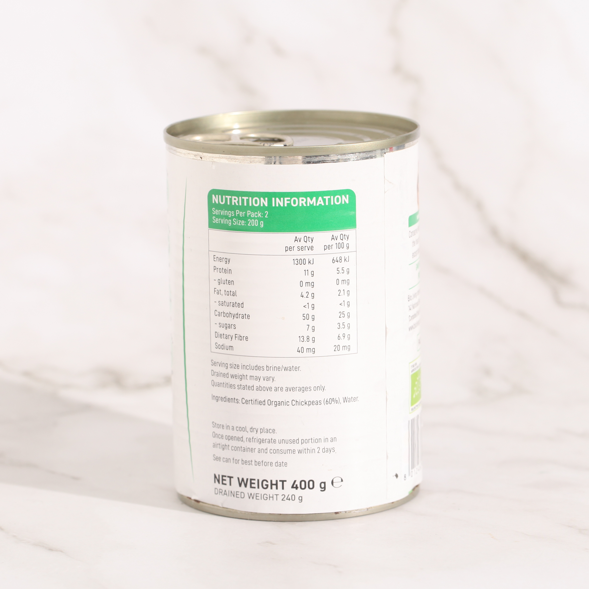 Organic Chickpeas - Manfuso