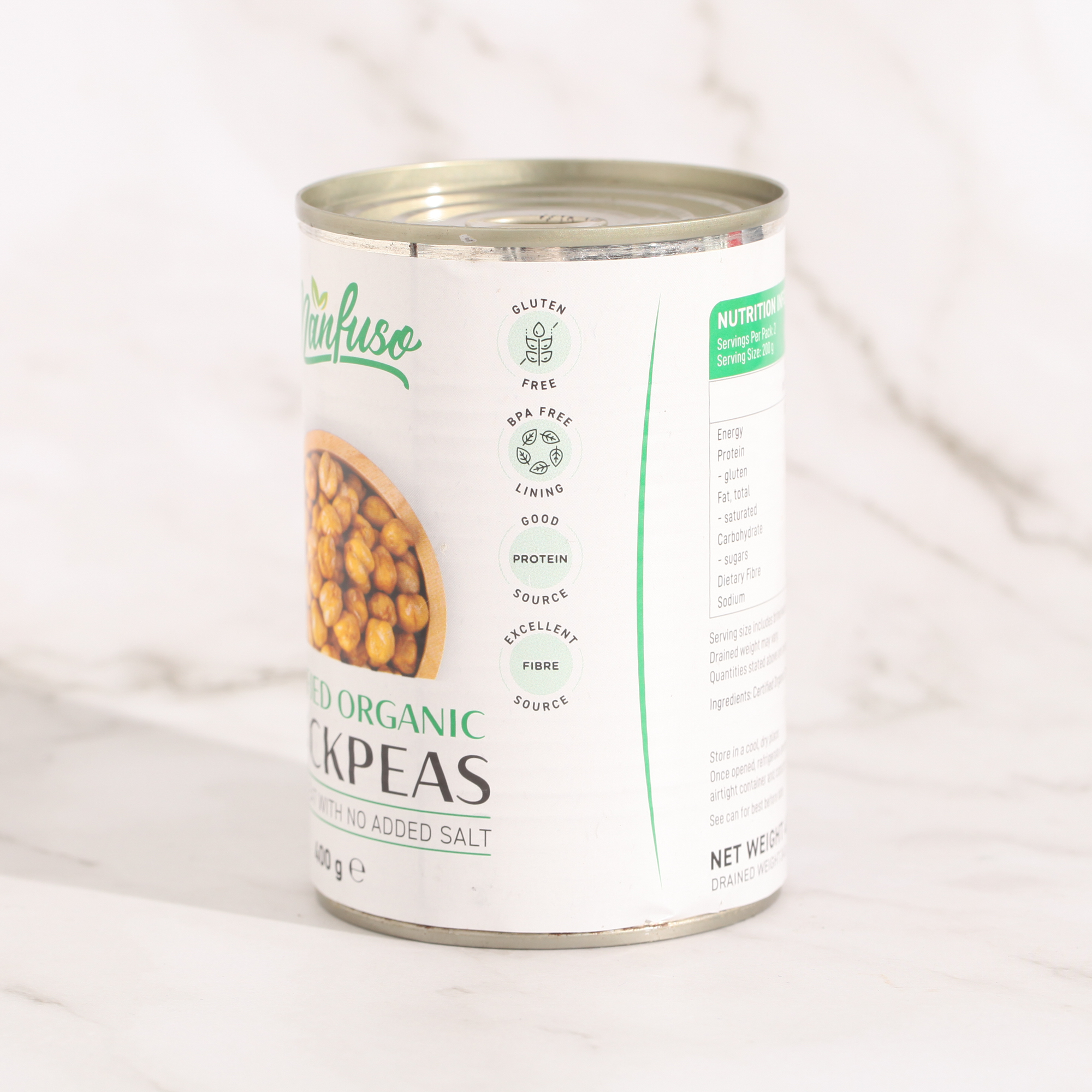 Organic Chickpeas - Manfuso