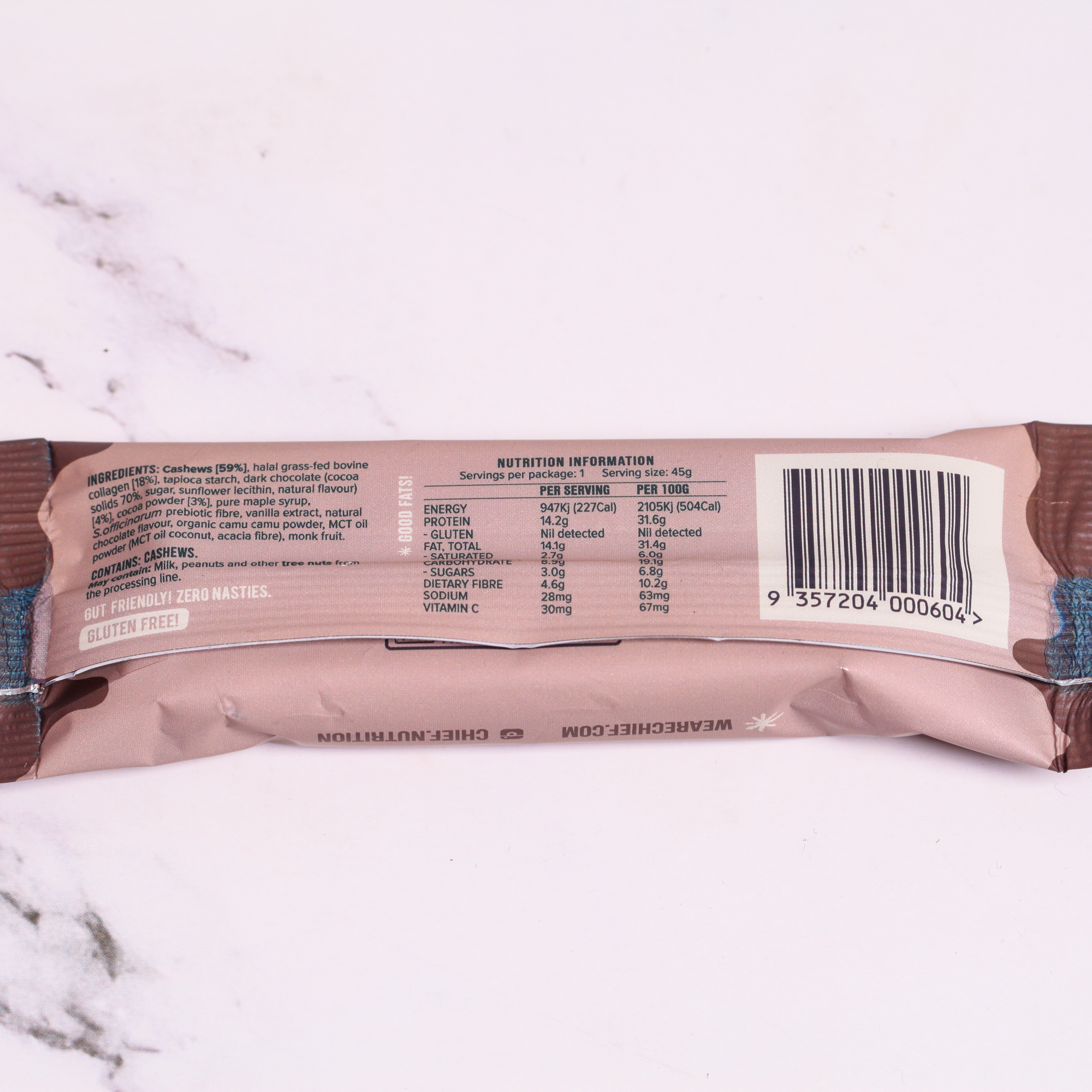 Double Choc Collagen Protein Bar - Chief