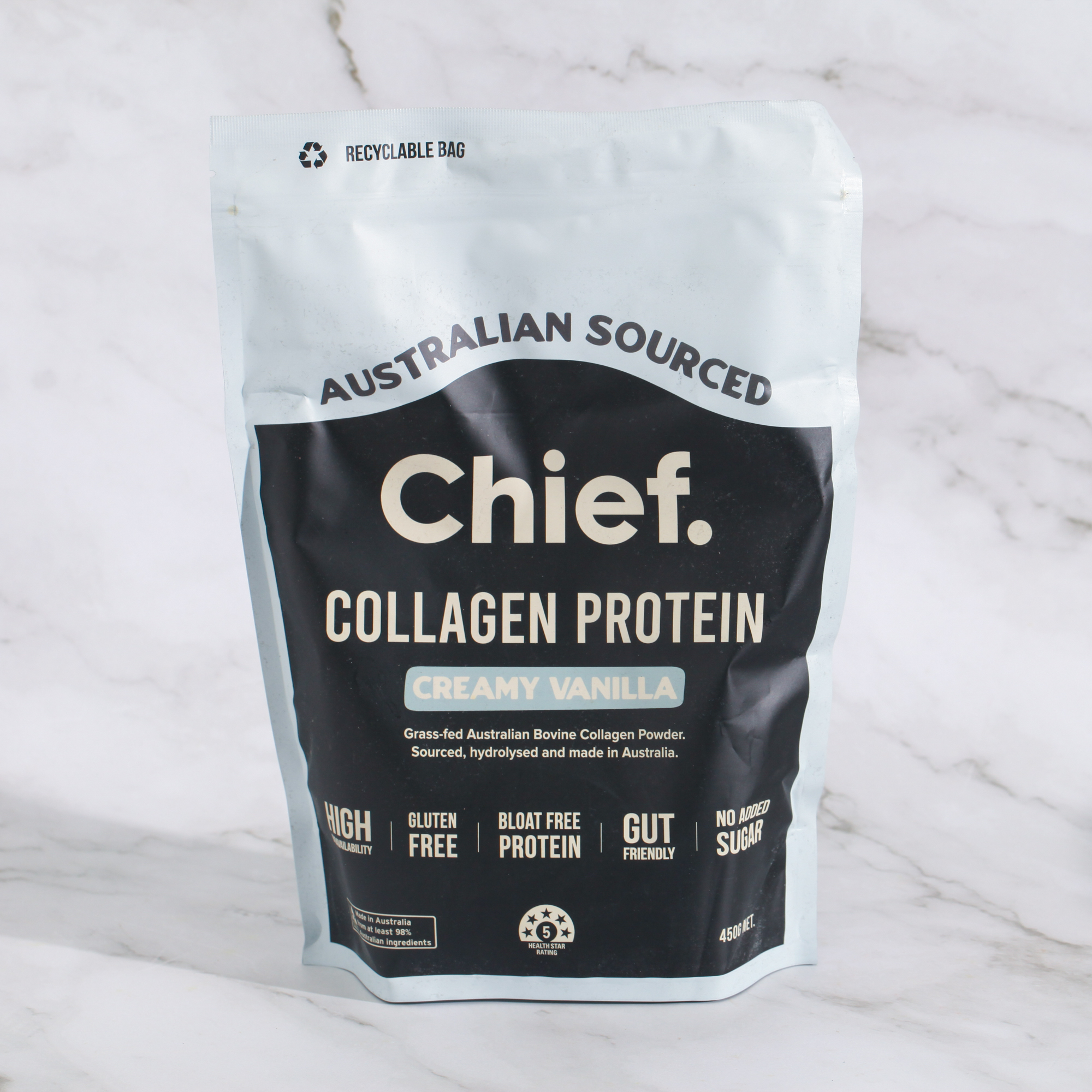 Grass-fed Collagen Protein Powder, Vanilla - Chief