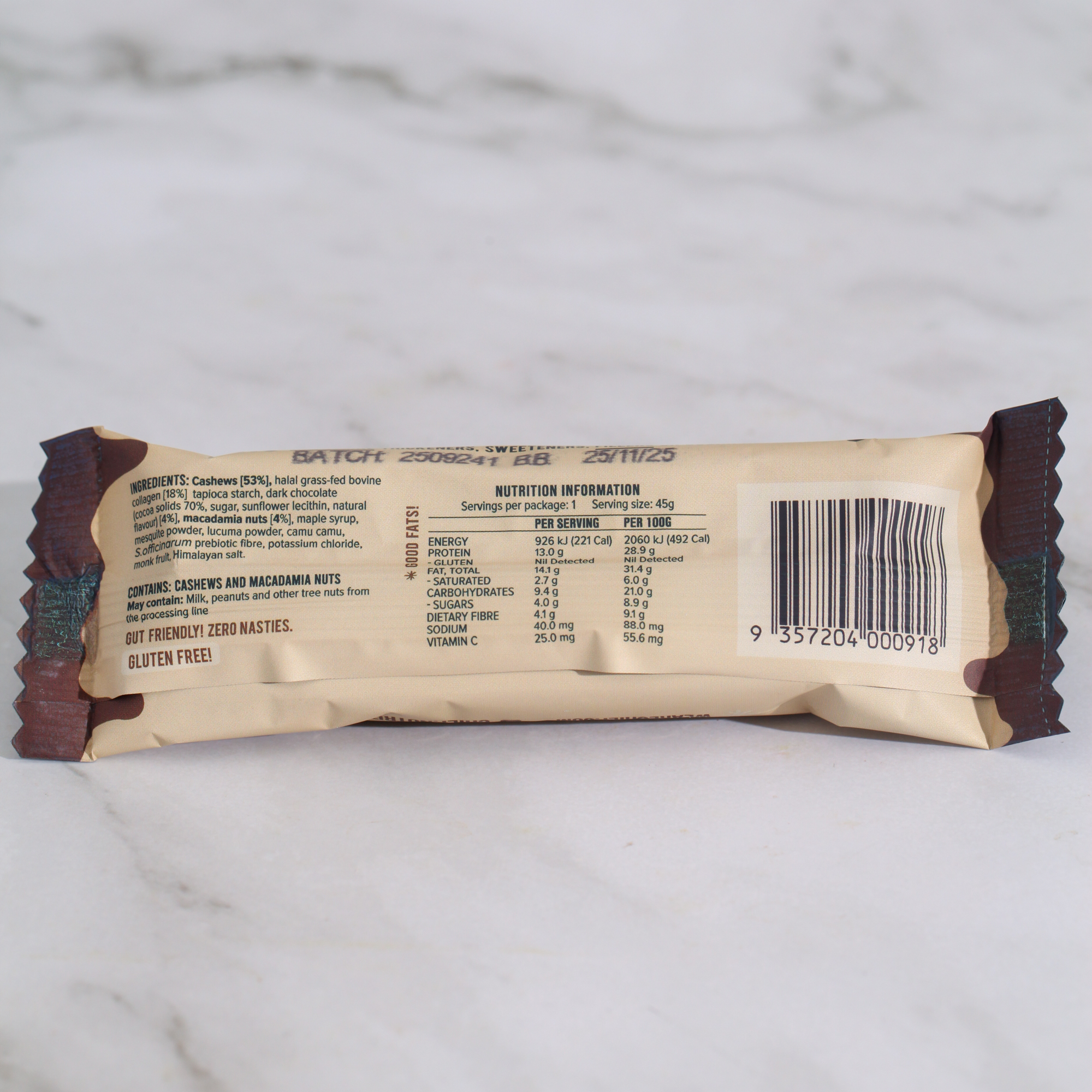 Salted Caramel Collagen Protein Bar - Chief