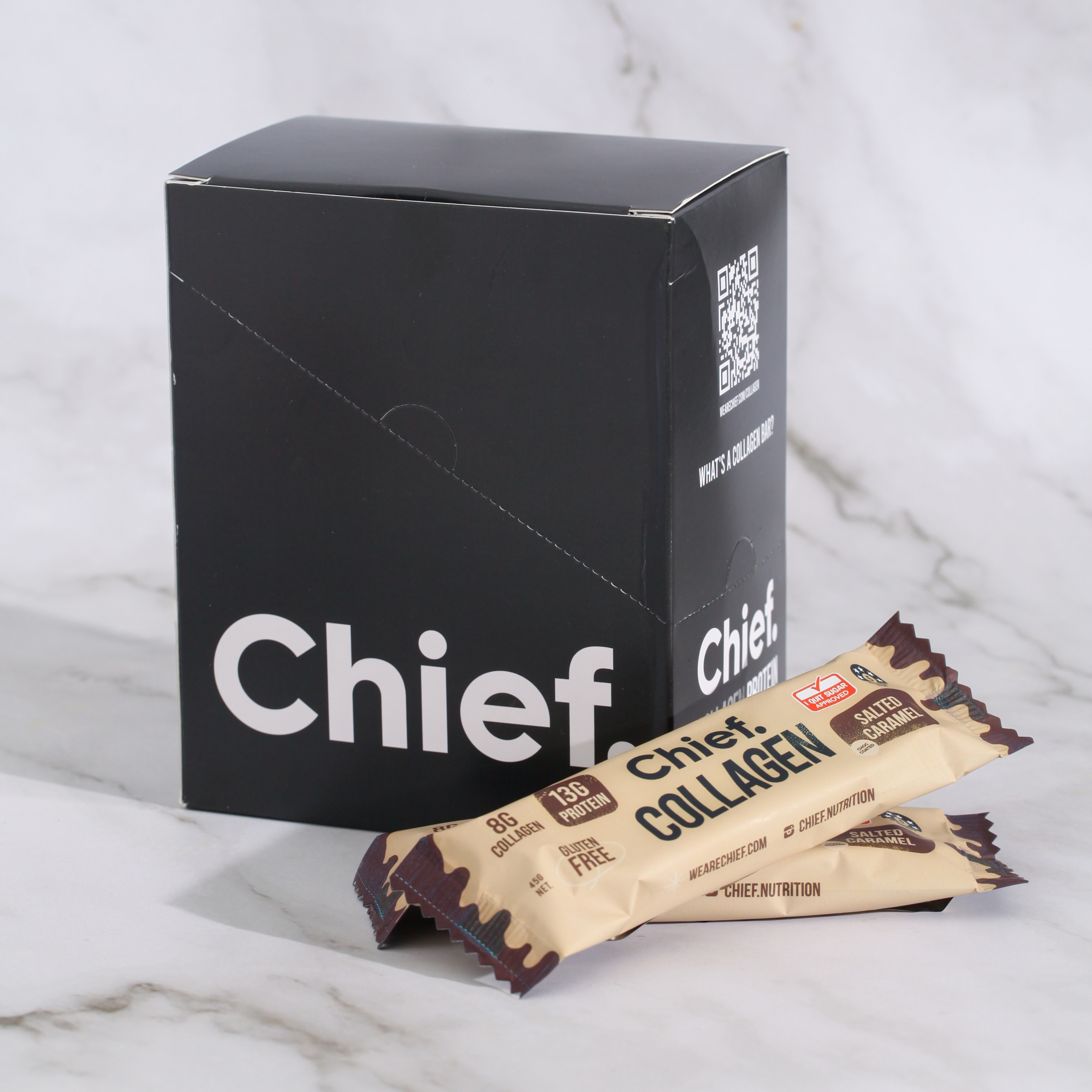 Salted Caramel Collagen Protein Bar - Chief x 12