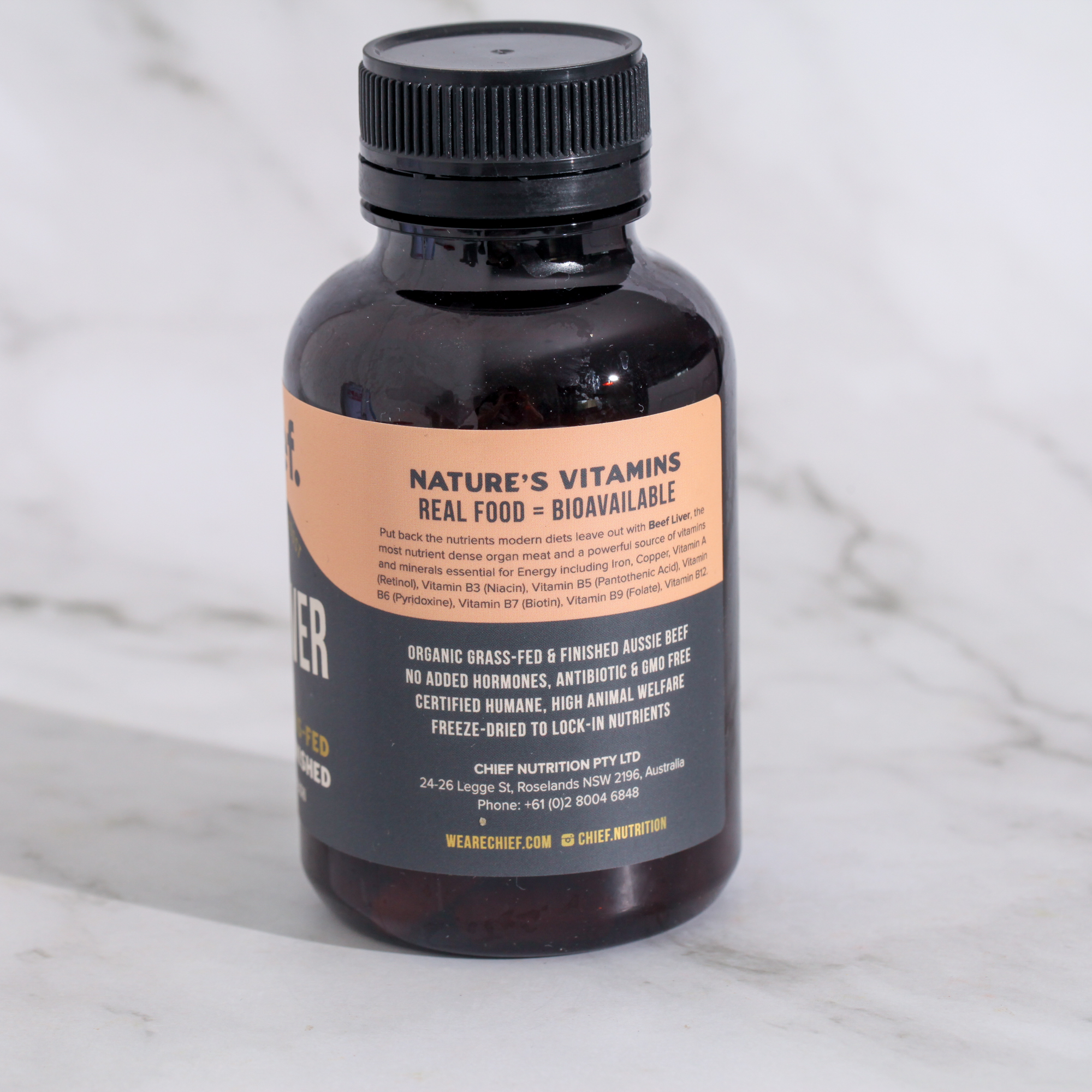 Organic Beef Liver 120 cap - Chief