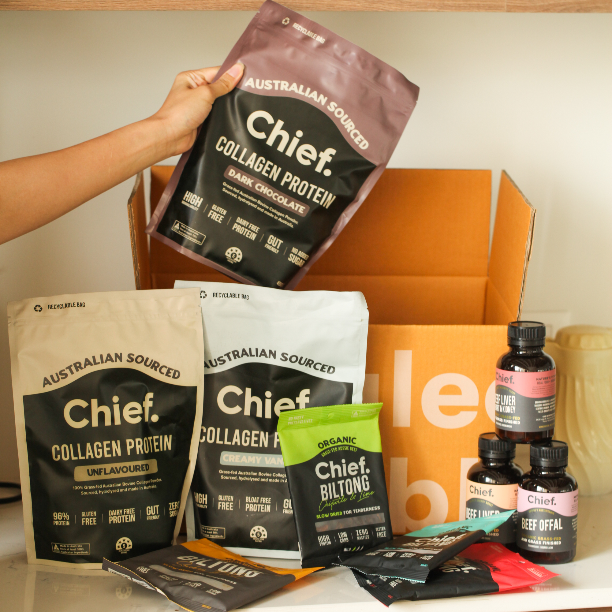 Grass-fed Collagen Protein Powder, Vanilla - Chief